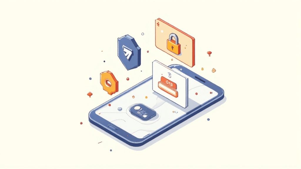 Image depicting a person using a digital wallet on their phone