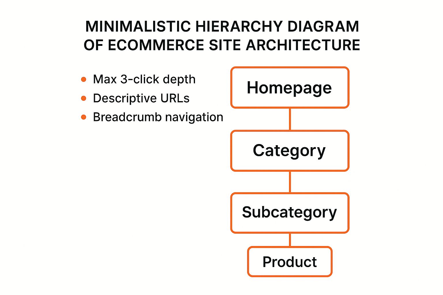 Infographic showing key data about Optimized Site Architecture and URL Structure