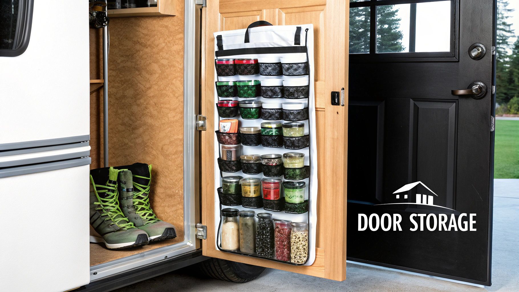 Over-the-Door and Cabinet Door Storage Maximization