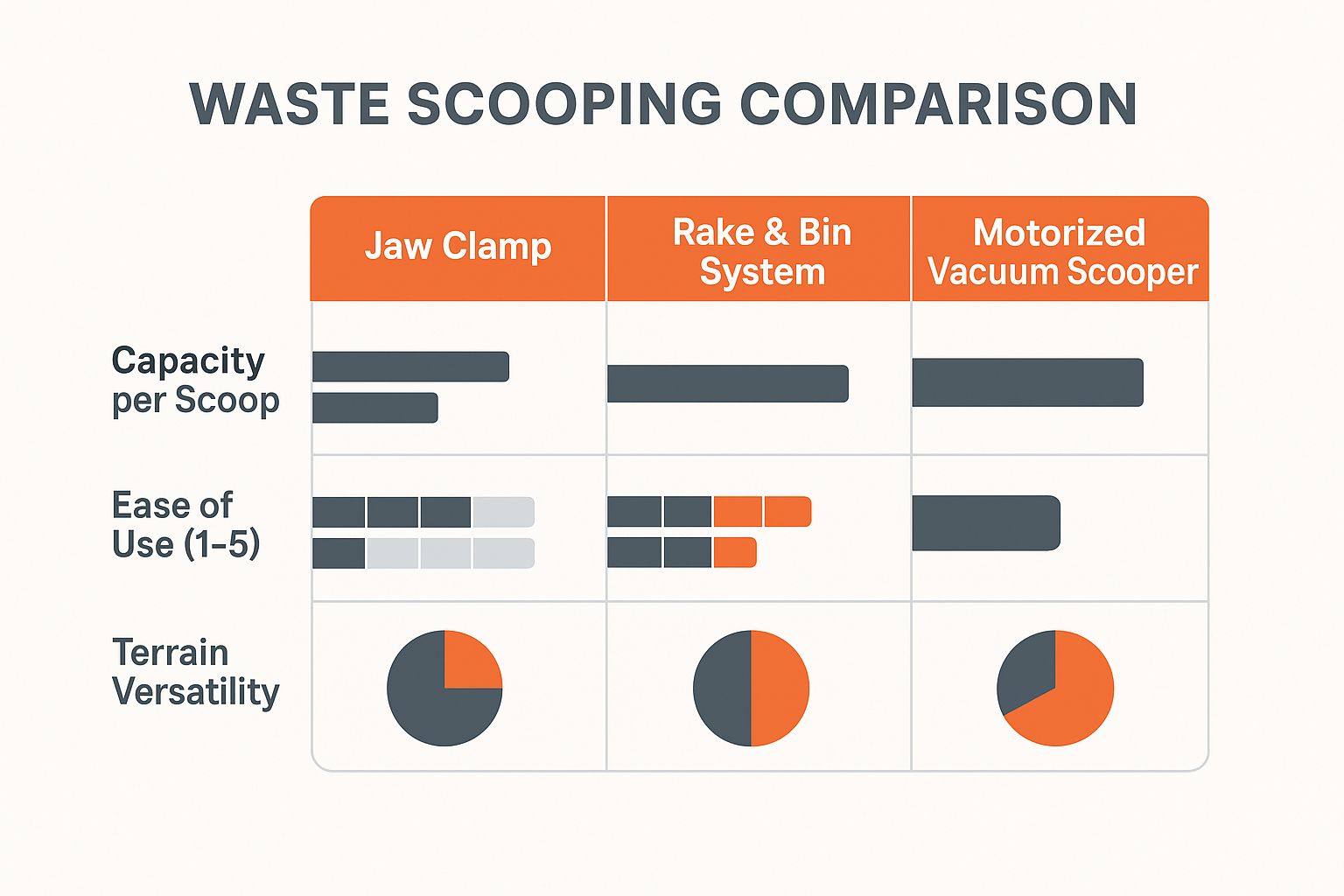 Infographic about best pooper scooper for large dogs