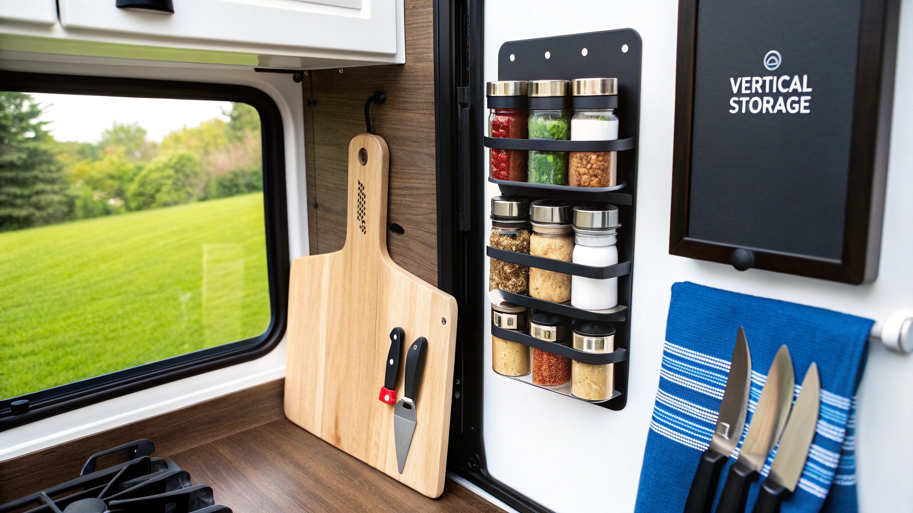 Vertical Storage Solutions with Command Strips and Magnetic Systems