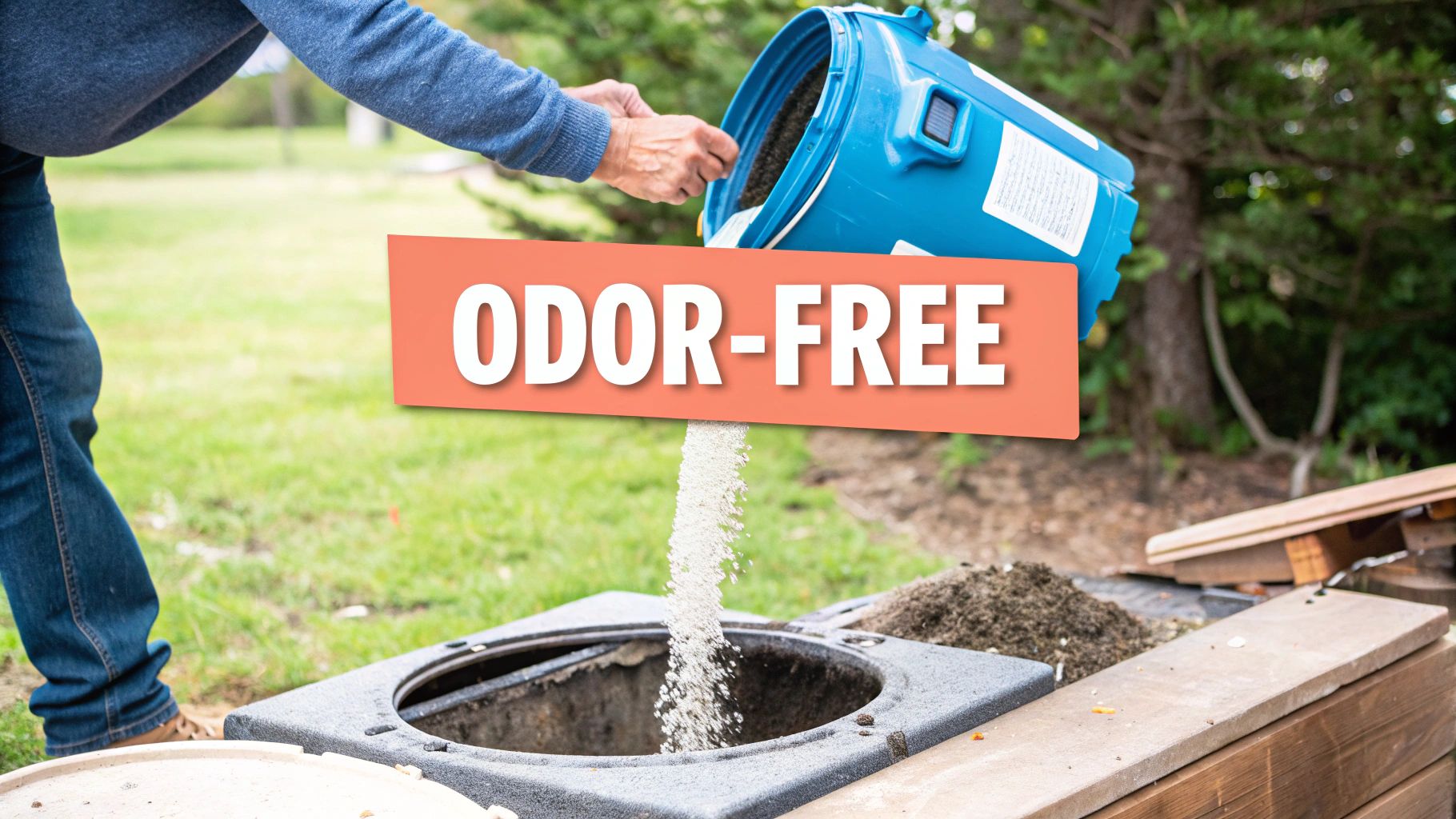 A person wearing yellow gloves and using a sponge to clean a small outdoor dog waste bin.