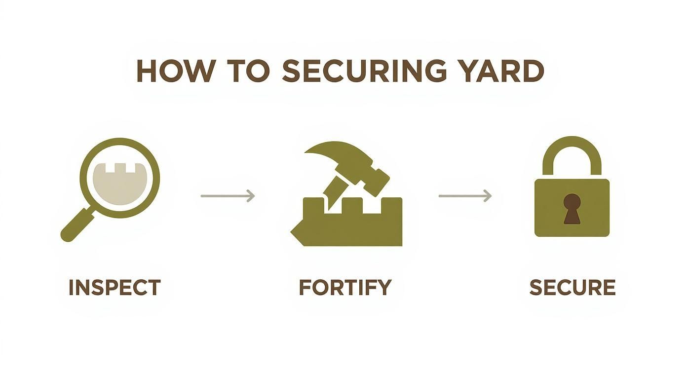 Infographic about how to stop your dog from running away