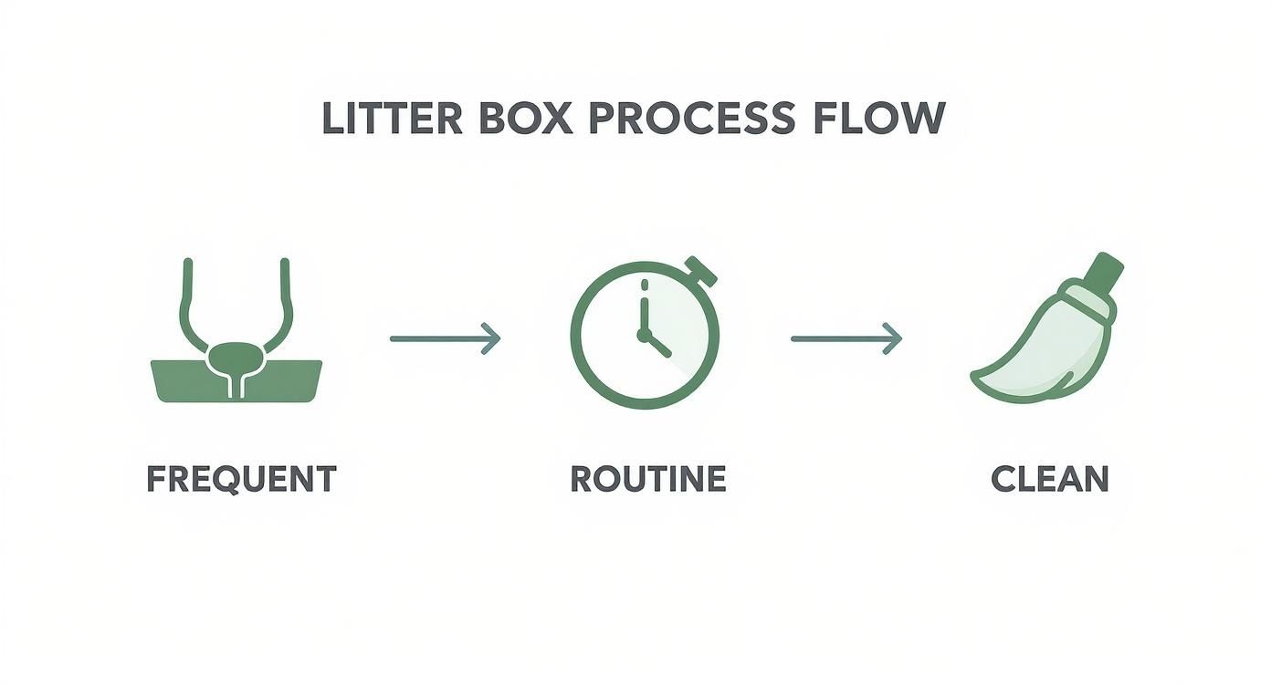 Infographic about can you litter box train a dog