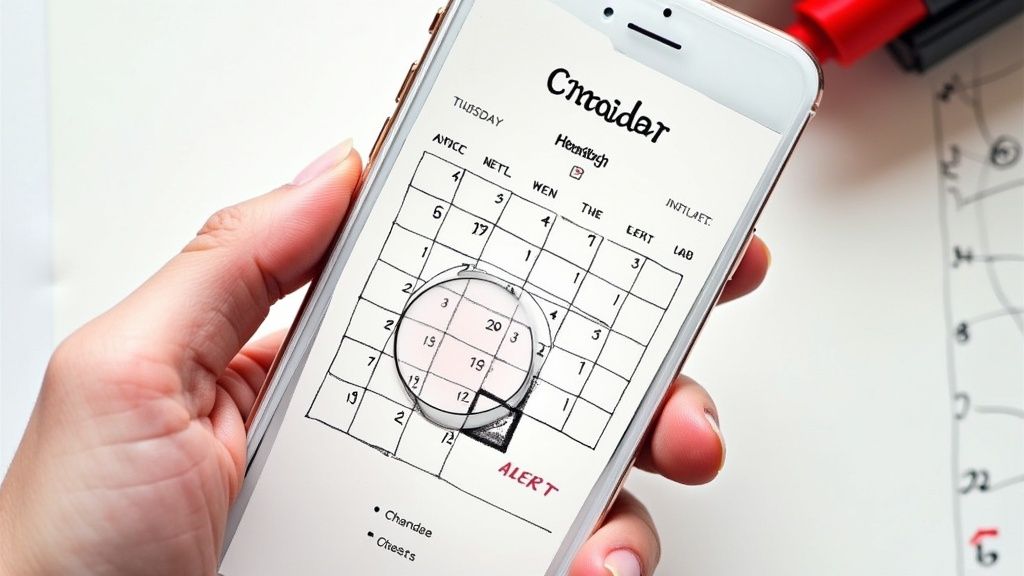 A person using a laptop to search for visa appointment dates, looking determined.