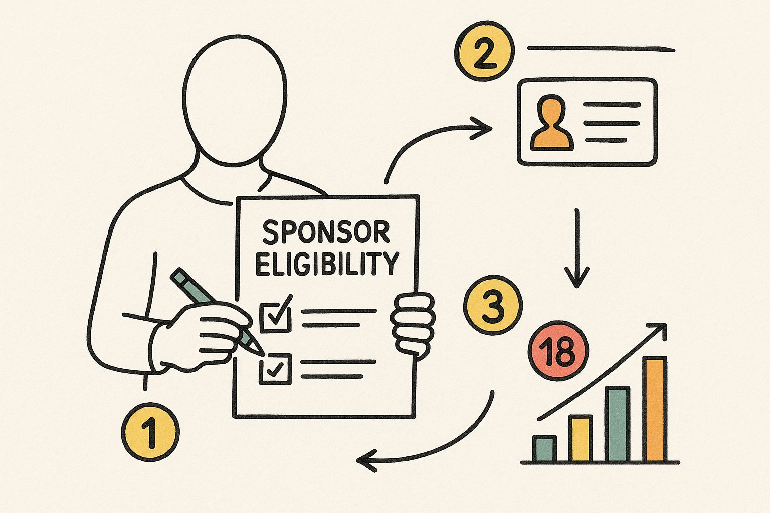 Infographic about affidavit of support for tourist visa