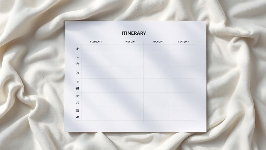 Travel Itinerary and Purpose of Visit Documentation