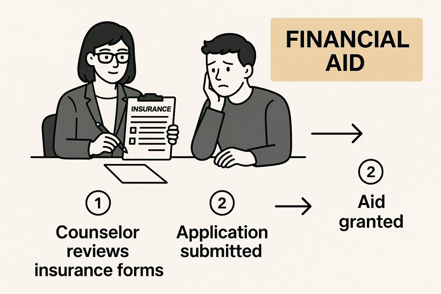 Infographic about affordable addiction treatment