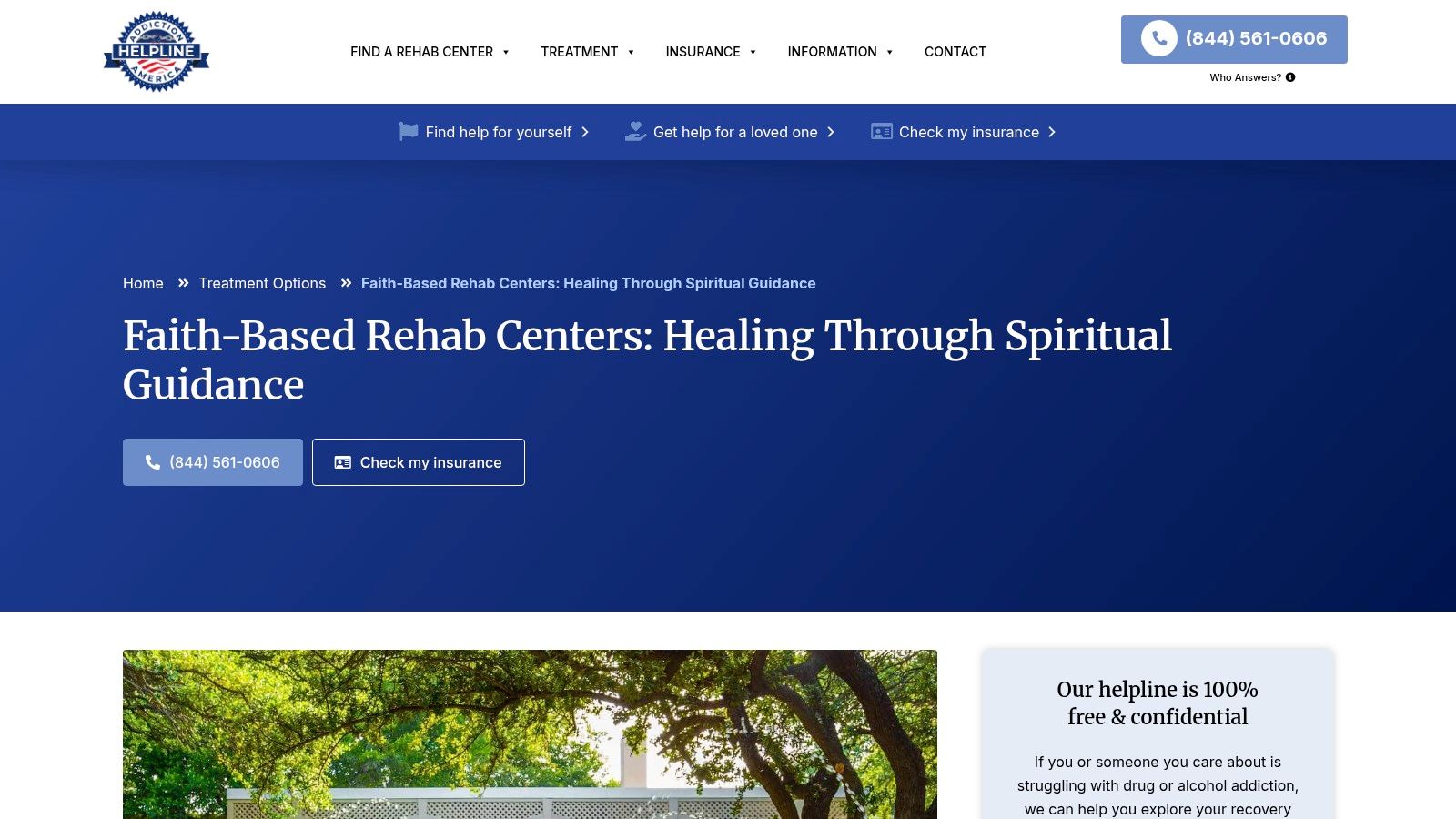 Faith-Based Rehab Centers by Addiction Helpline America