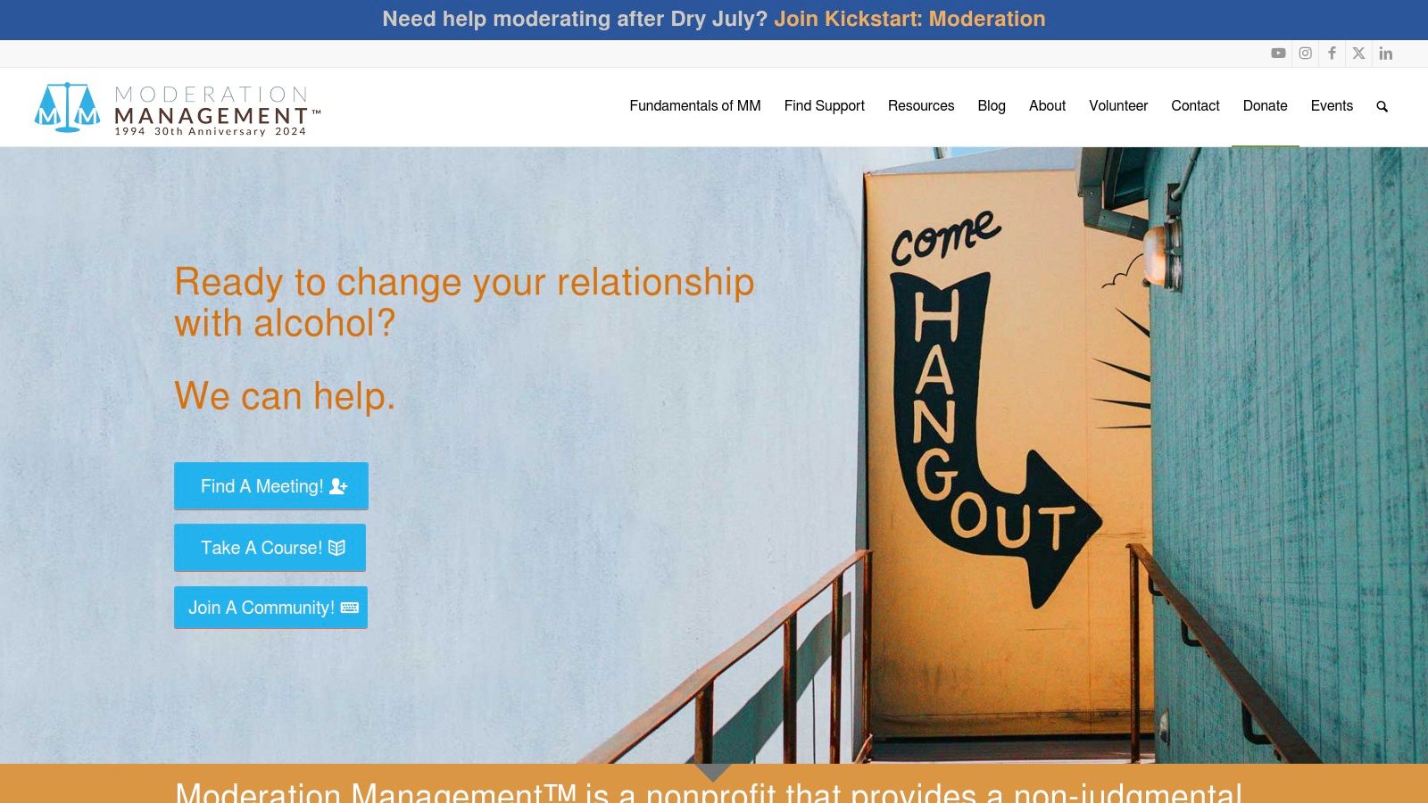 Moderation Management (MM)