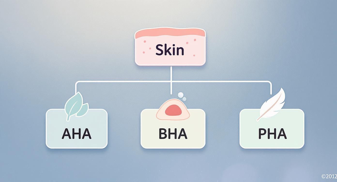 Infographic about best at home chemical peel