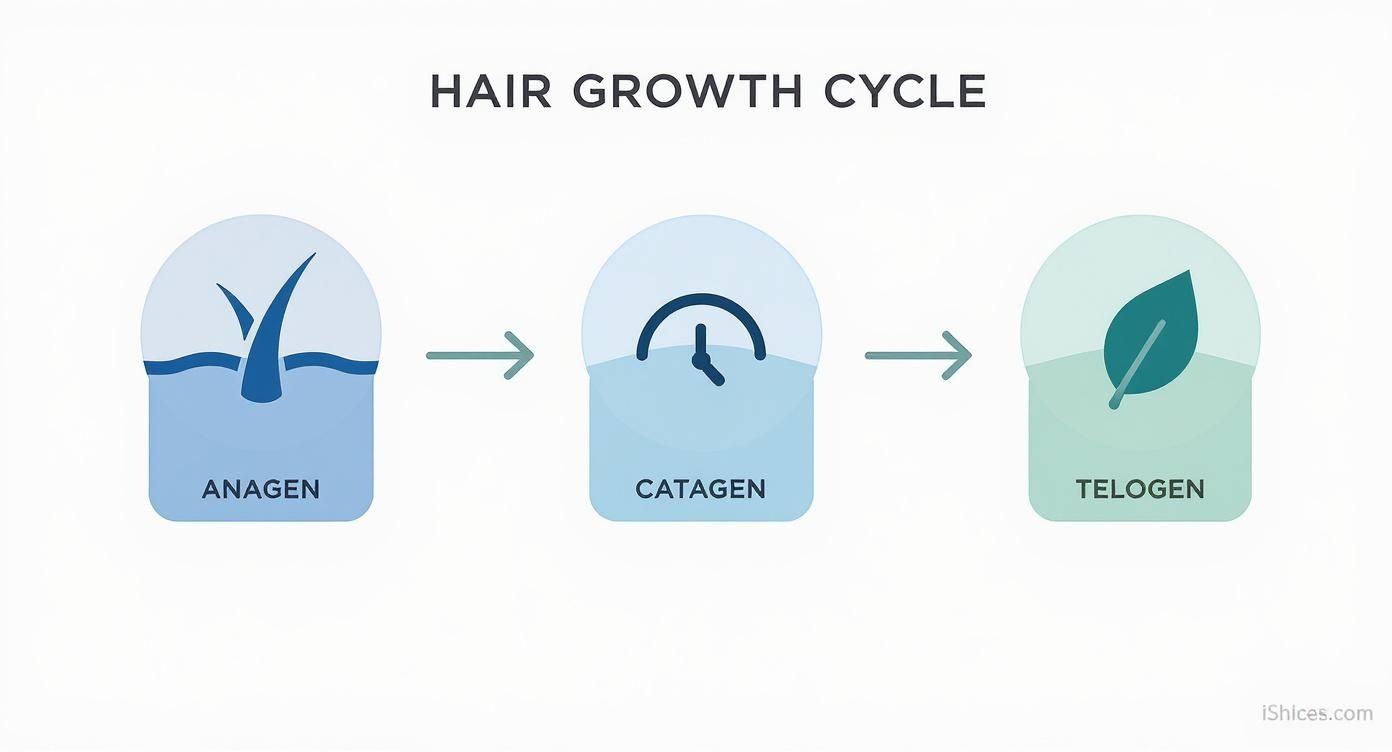 Infographic about vitamins for hair loss prevention