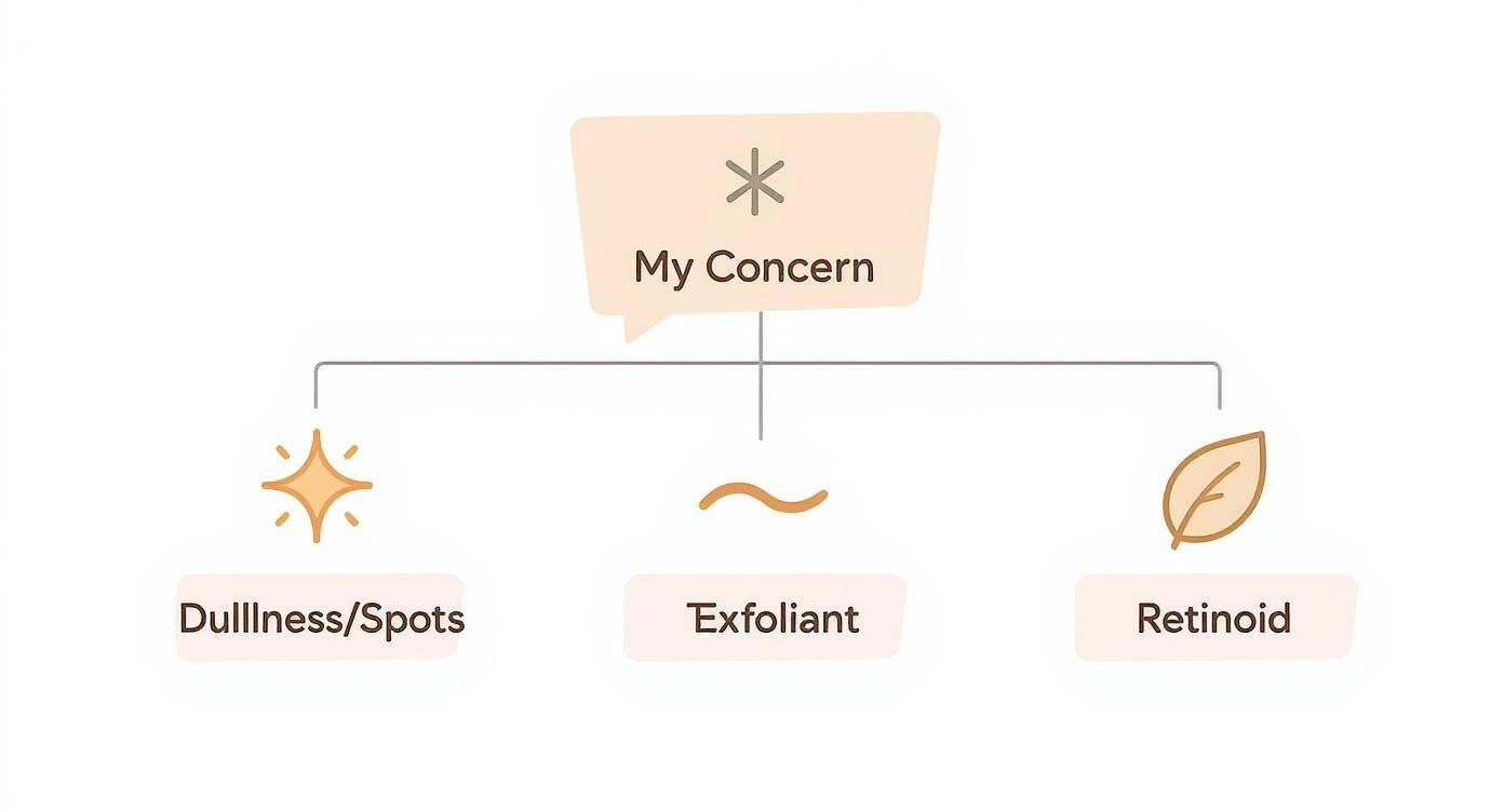 Infographic about how to treat sun damaged skin