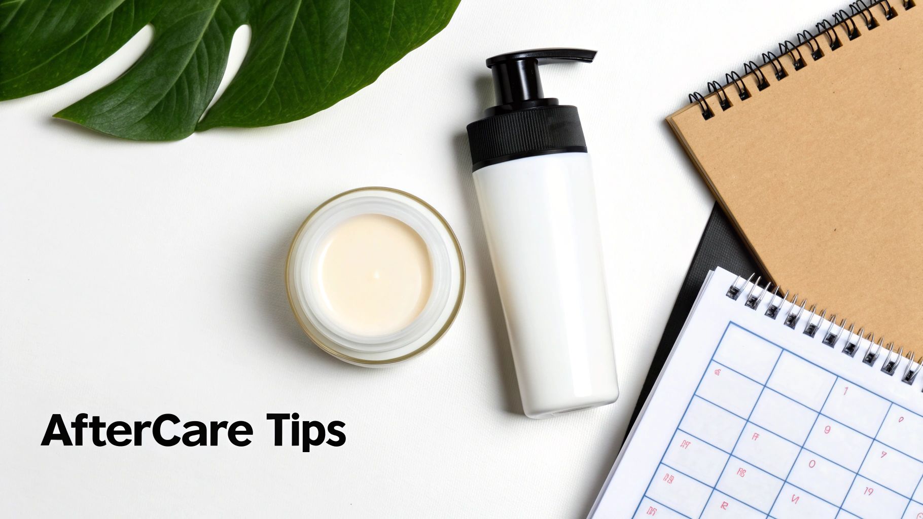 Woman applying moisturiser to her face in a bright, clean setting.