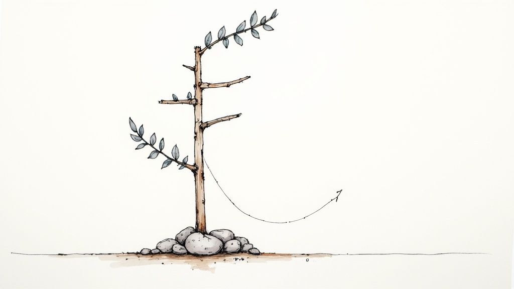 Stick arrangement example