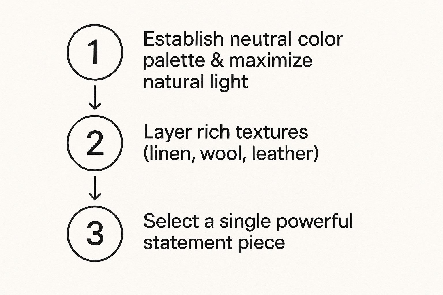 Infographic about italian contemporary interior design