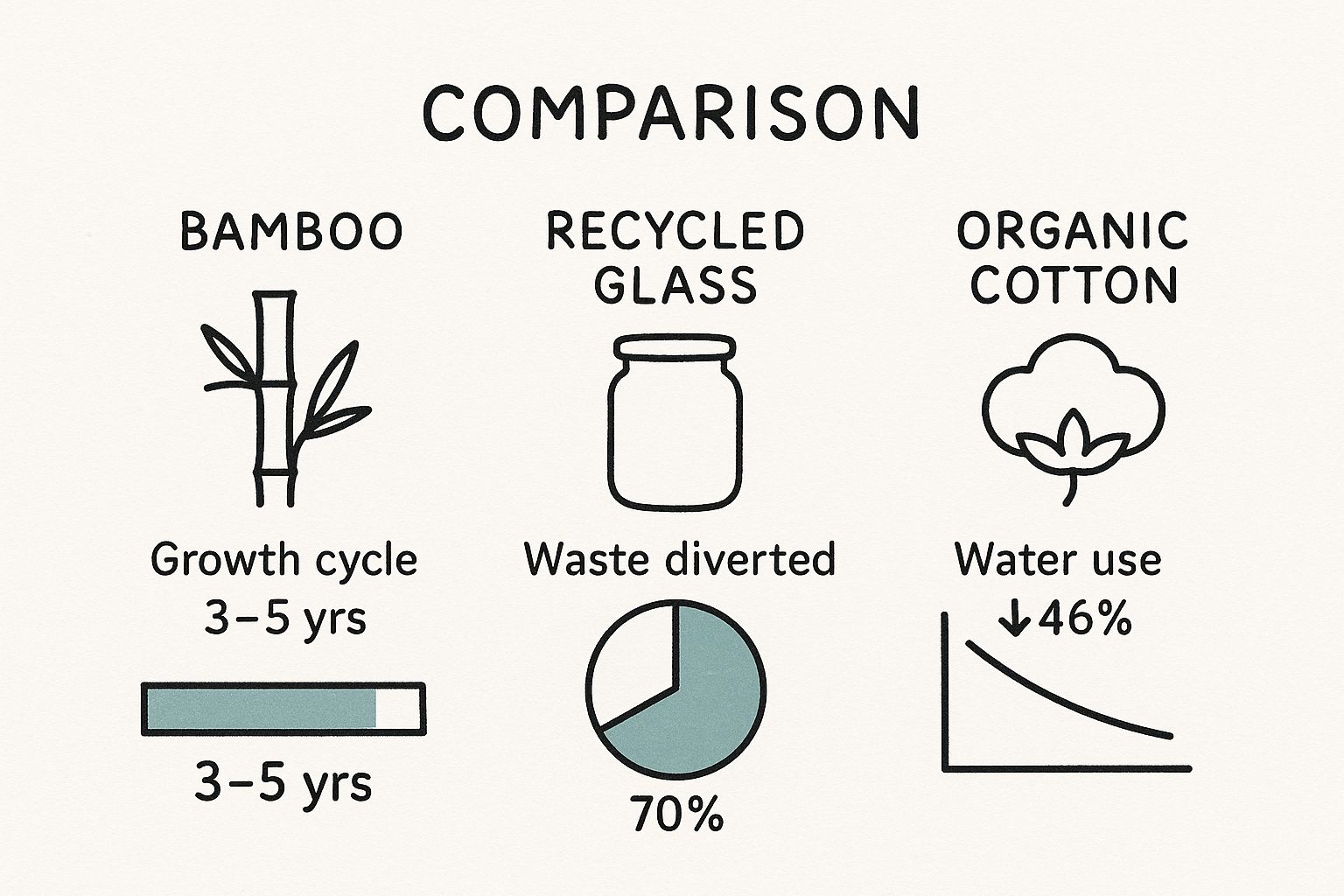 Infographic about eco friendly home accents