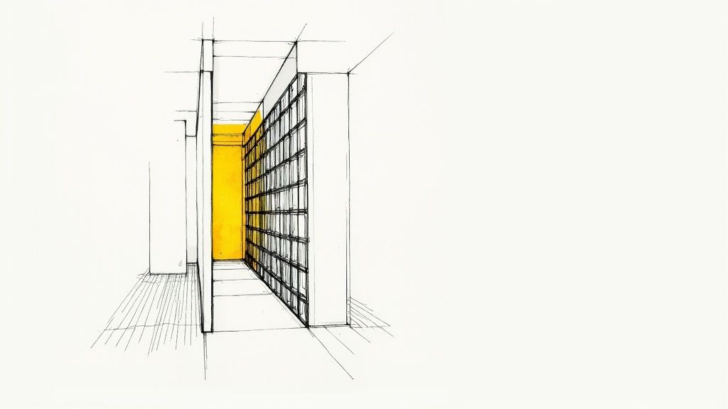 A contemporary bathroom featuring a large modern glass block wall that diffuses sunlight, creating a bright and private spa-like atmosphere.