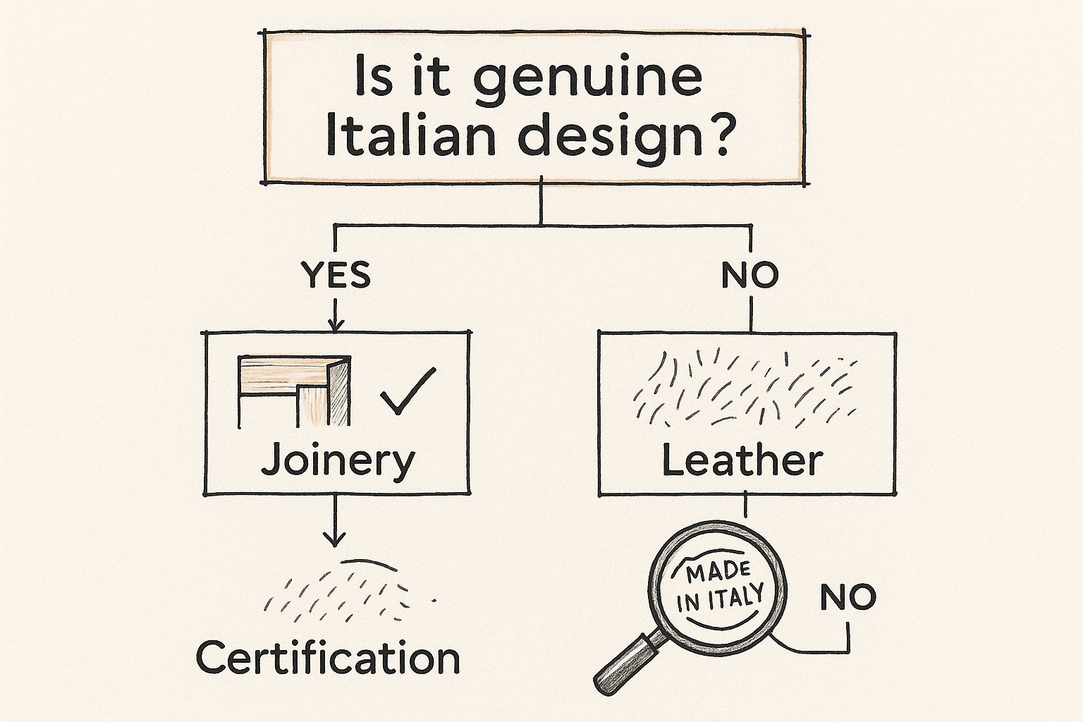 Infographic about made in italy