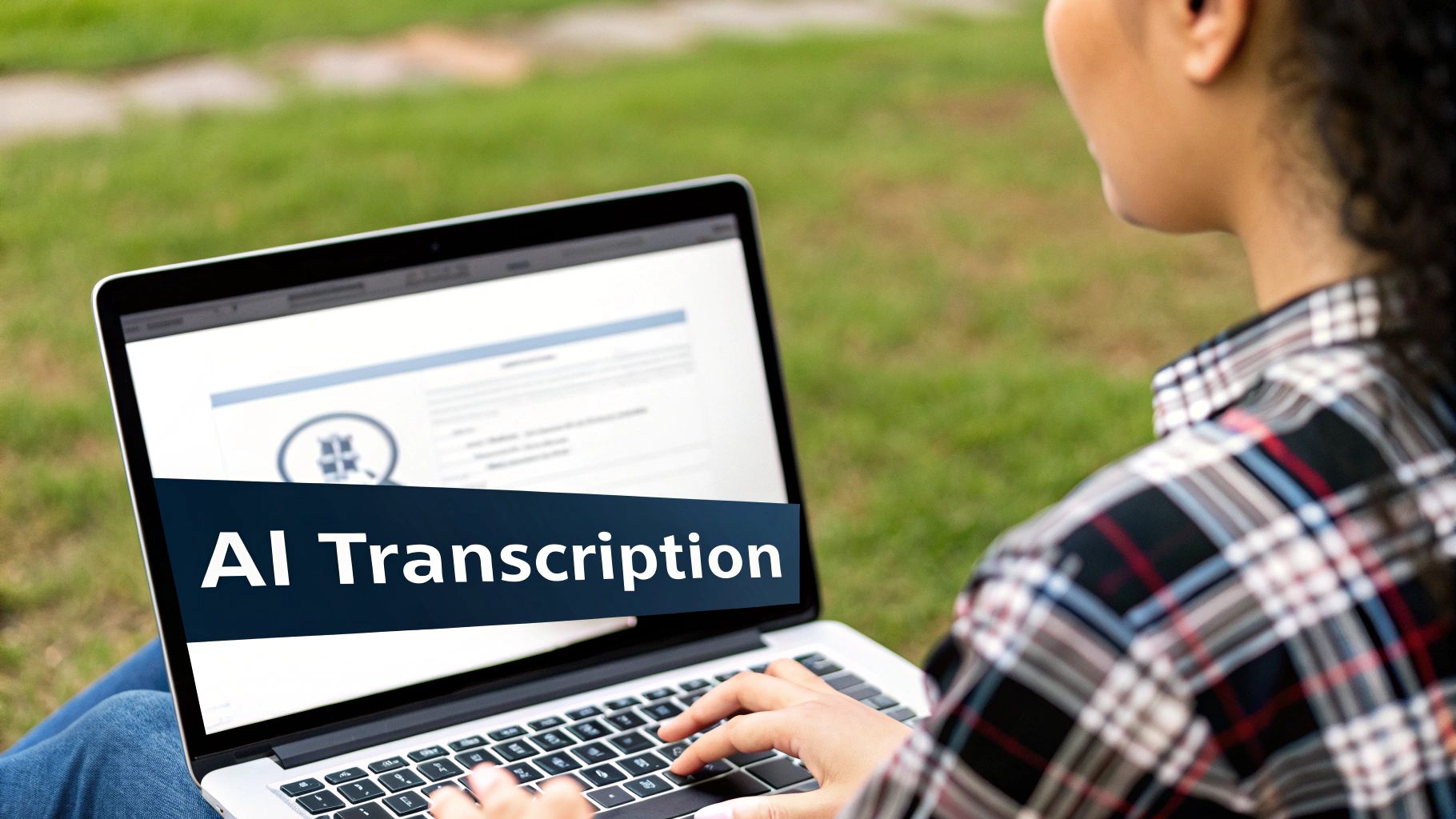 A screenshot of the Paraspeech user interface showing an audio file being imported and the transcription process starting.