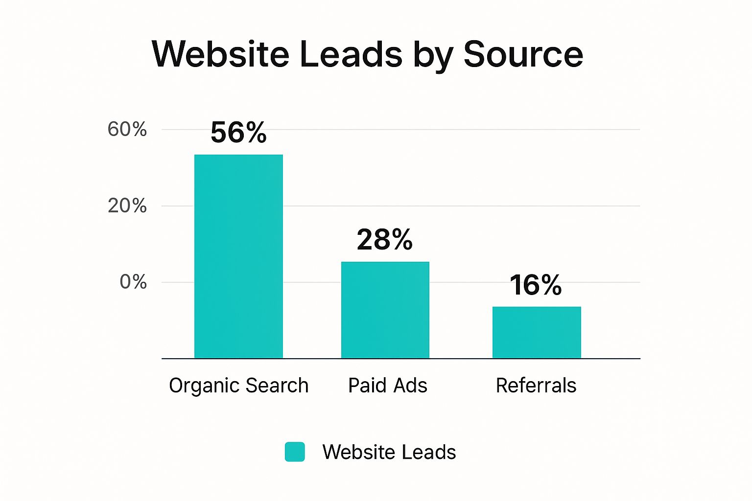 Infographic about real estate website lead generation