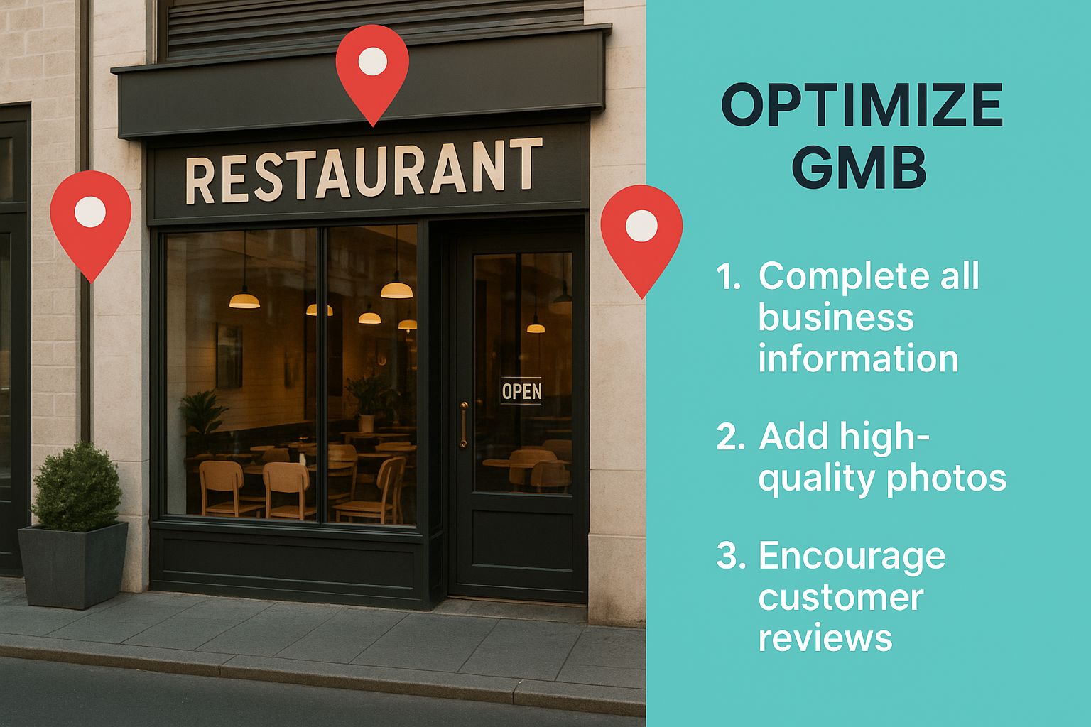 Infographic about local seo for restaurants