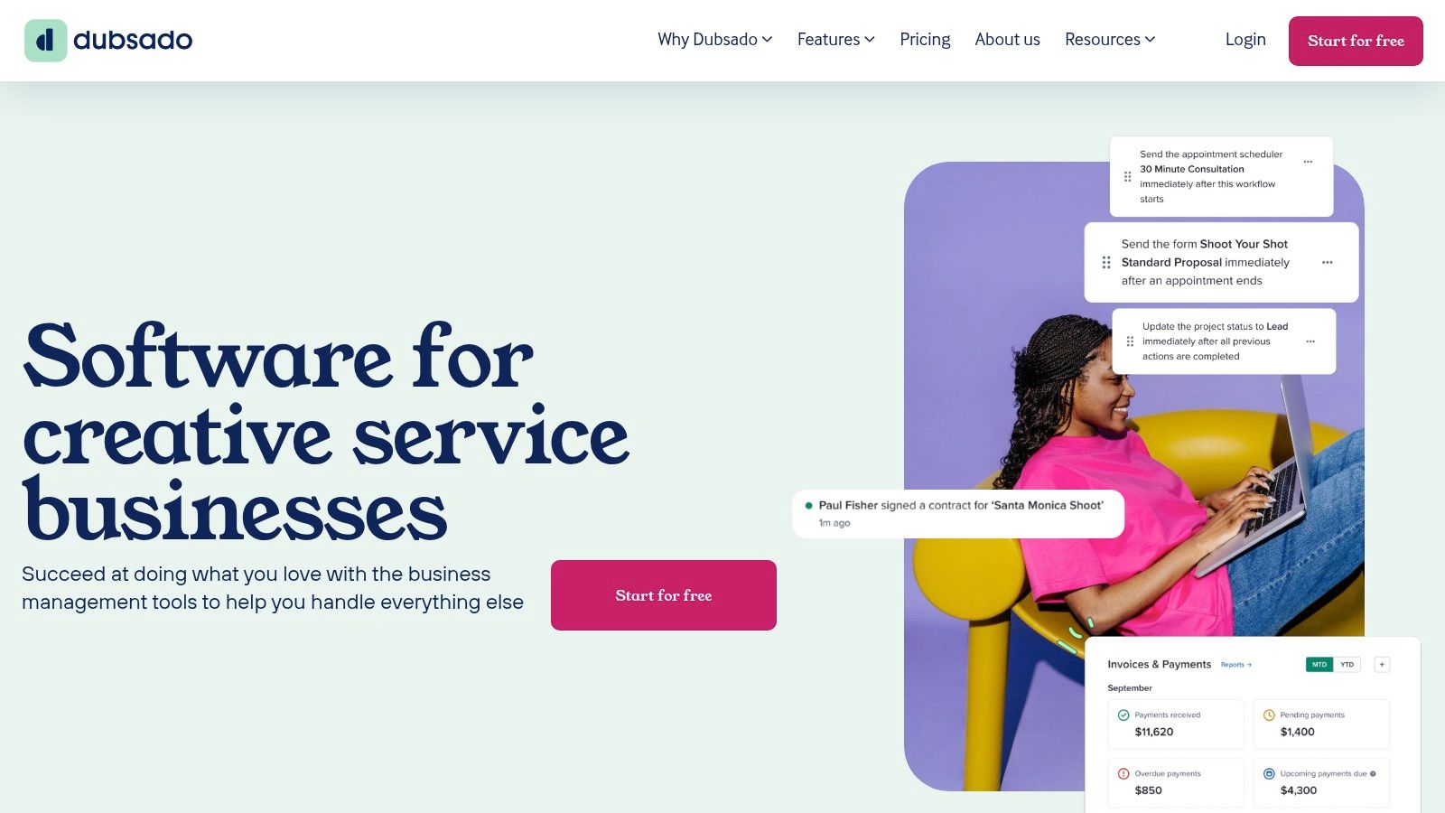 Dubsado, CRM for photographers