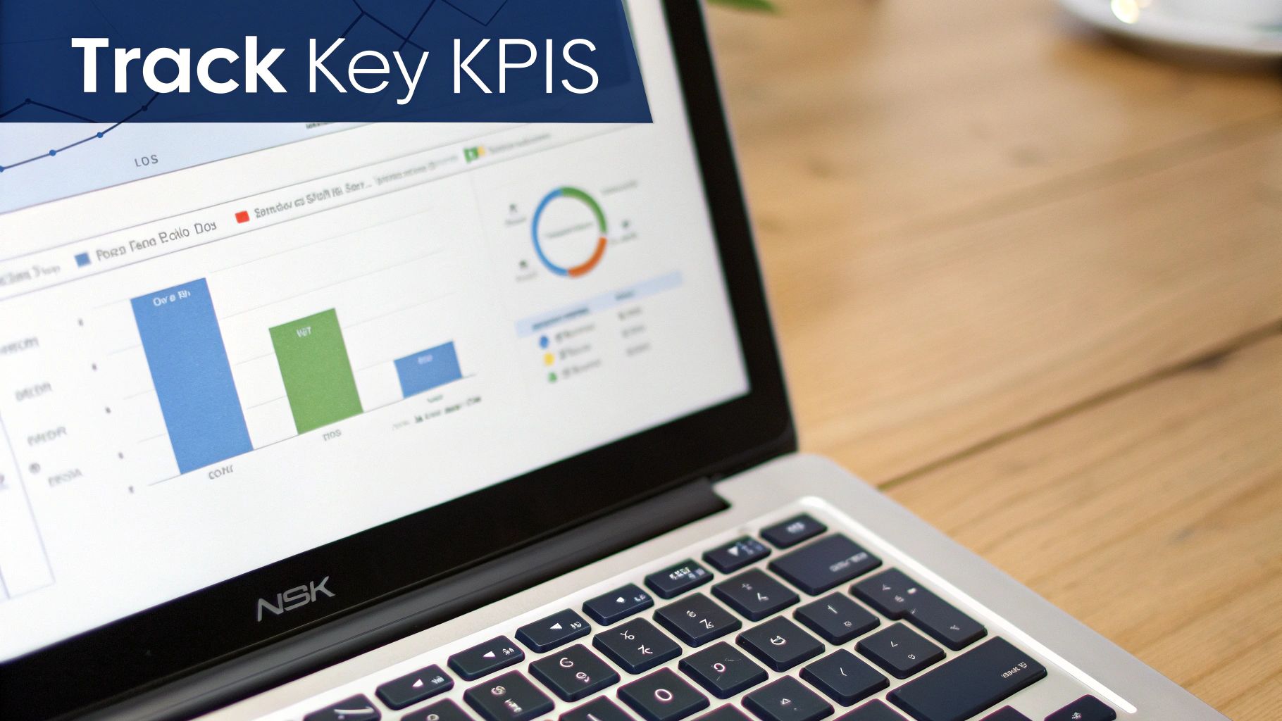 A dashboard showing key performance indicators for a marketing campaign