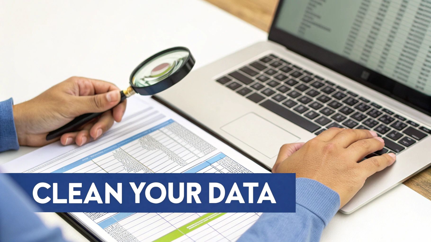 Person cleaning a whiteboard with data charts, symbolizing a data cleanup process.