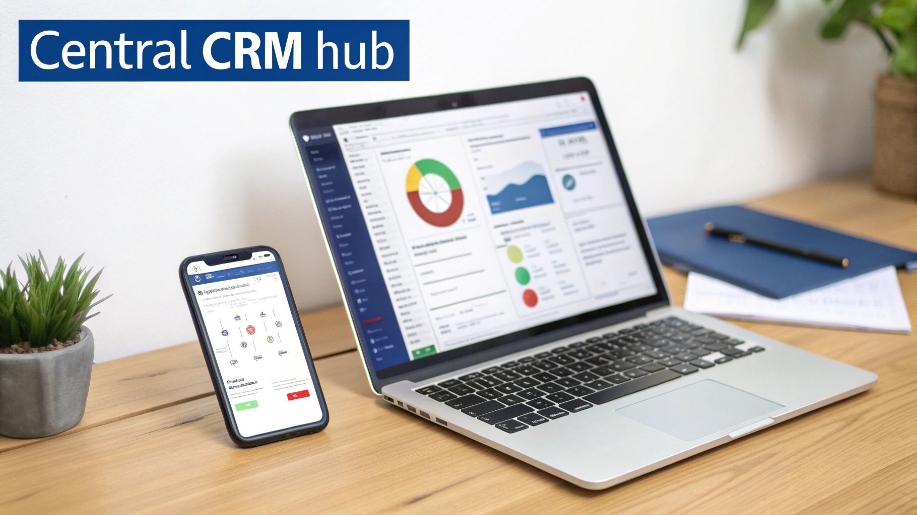 local digital marketing system central CRM hub for lead management