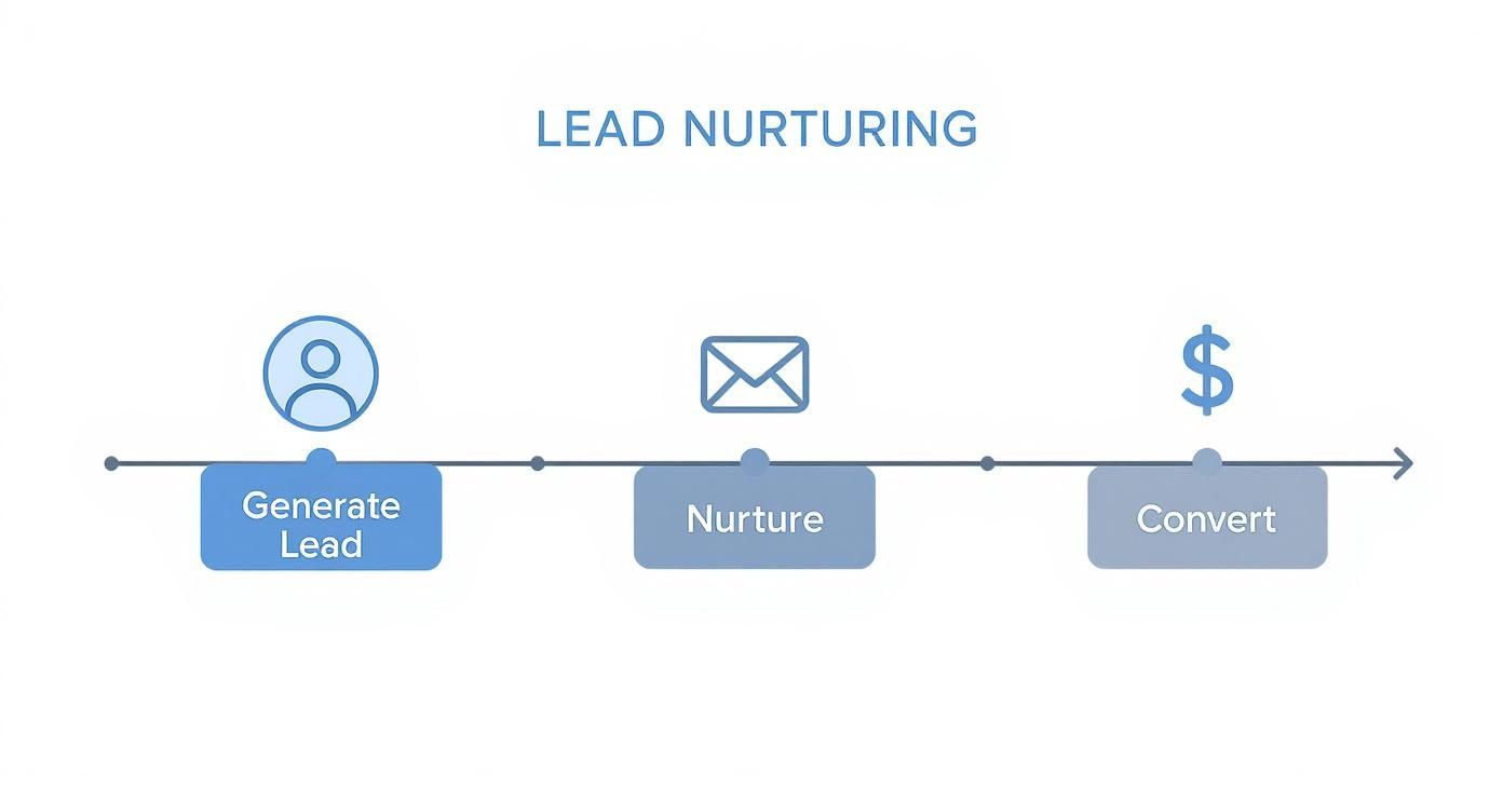 Infographic about lead generation for manufacturers