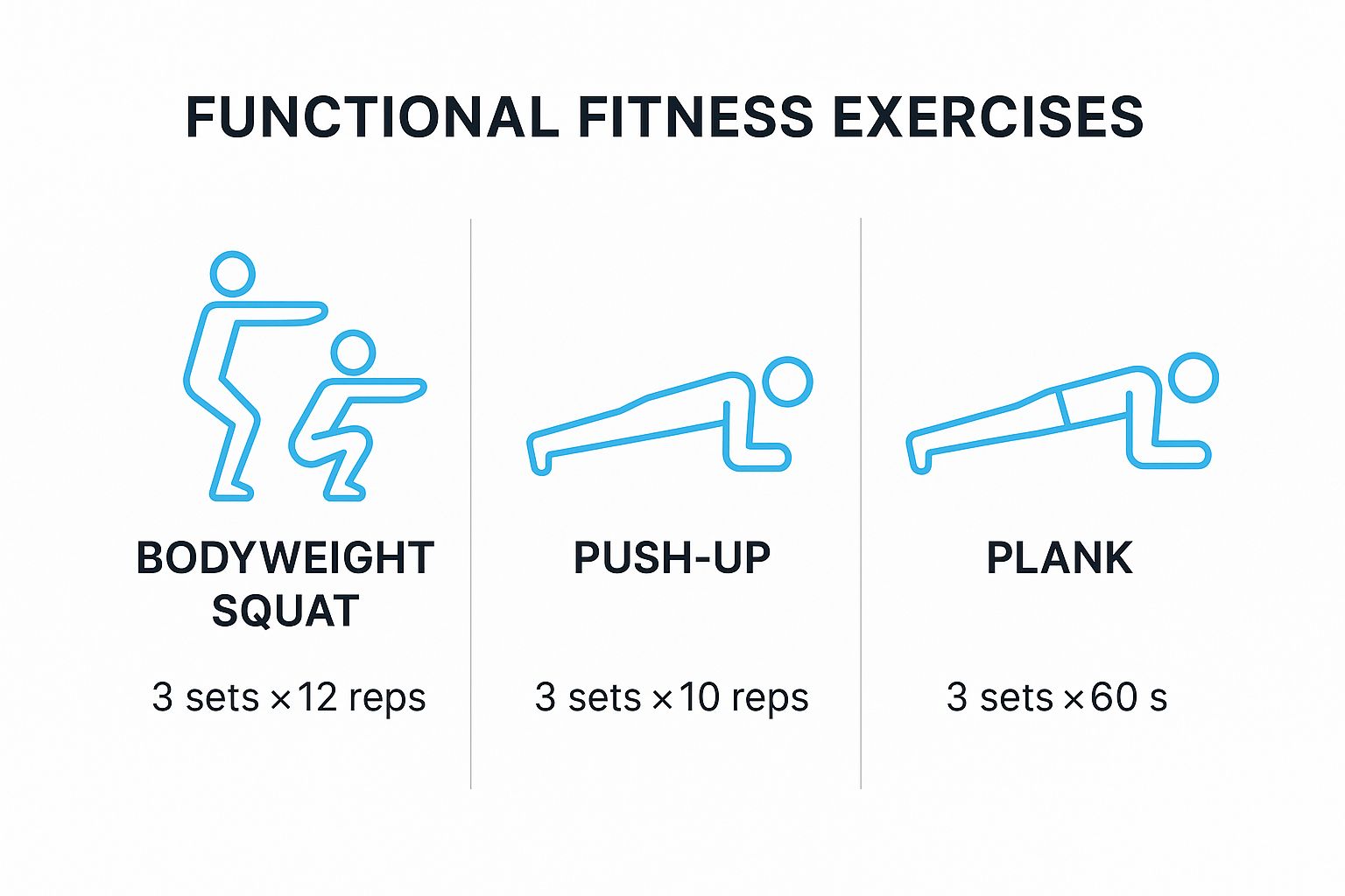 Infographic over functionele fitnesstraining