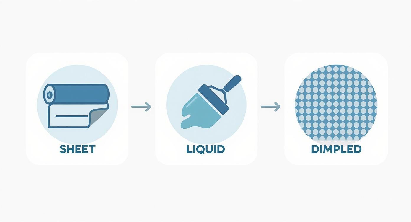 Infographic about membrane basement waterproofing