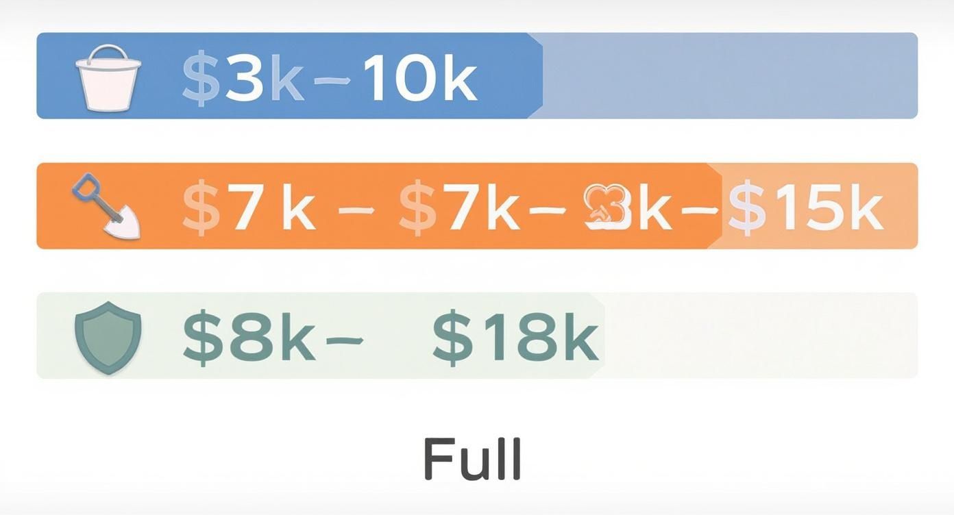 Infographic about foundation waterproofing cost