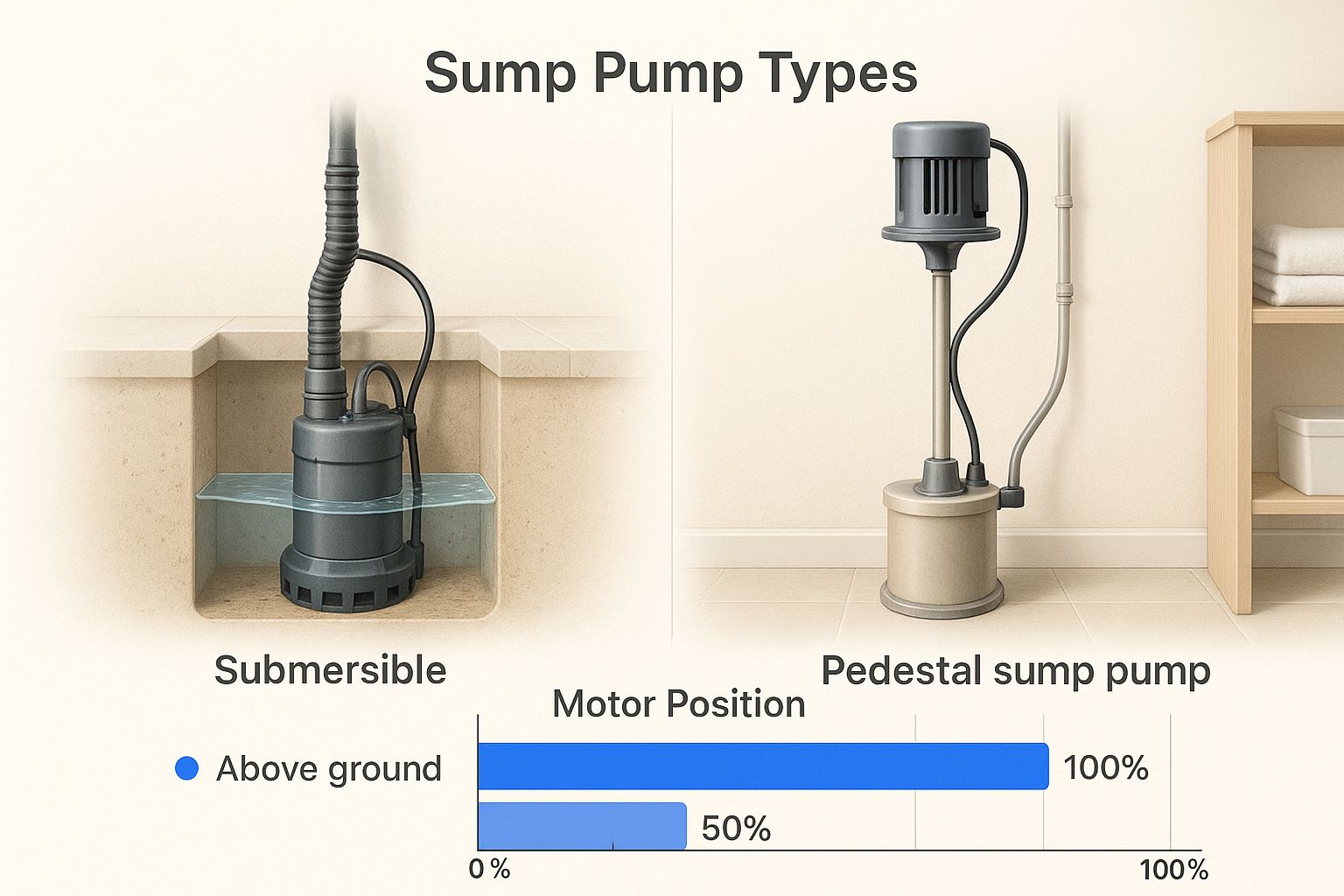 Infographic about sump pump installation cost