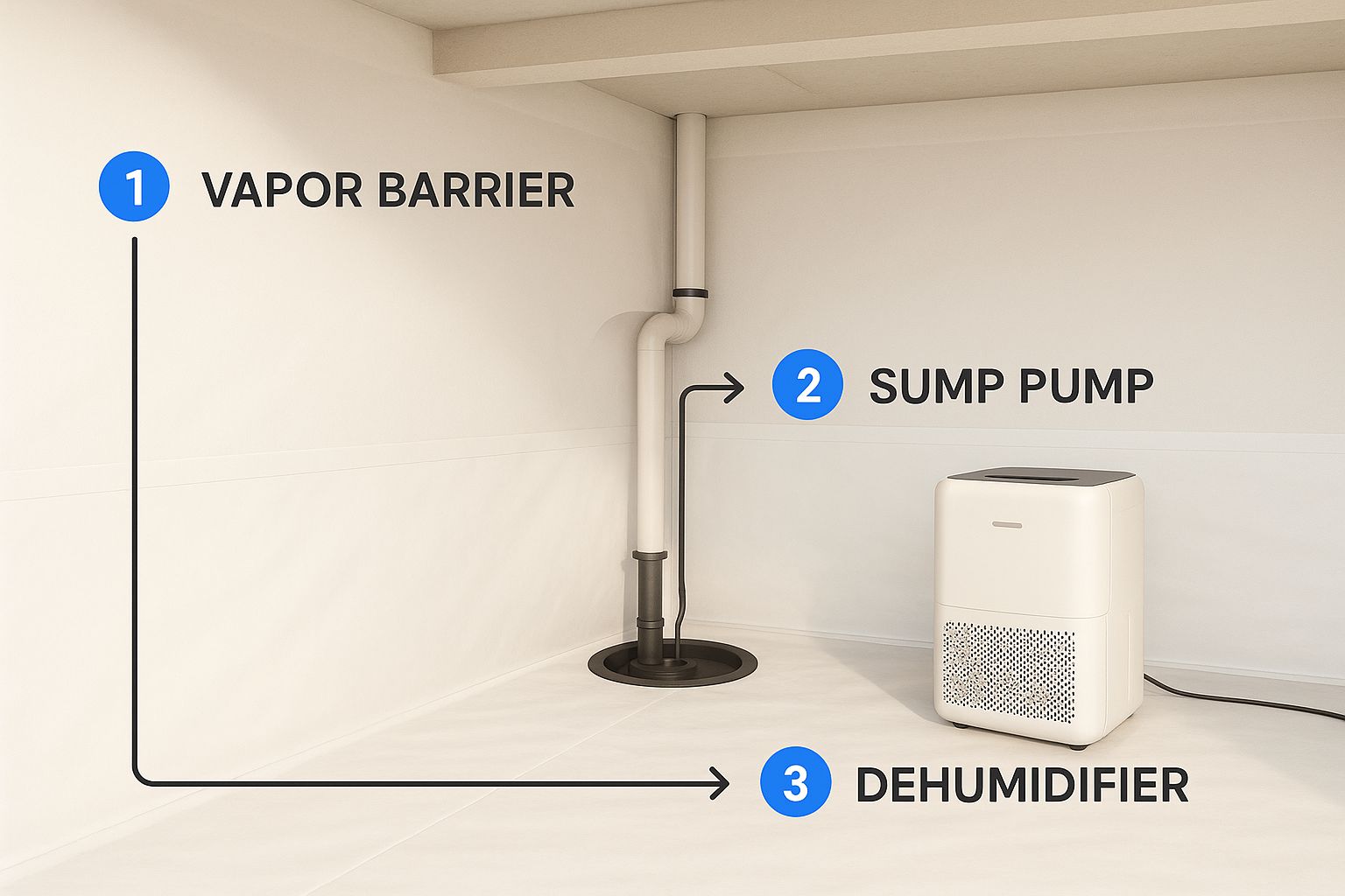 Infographic about crawl space repair