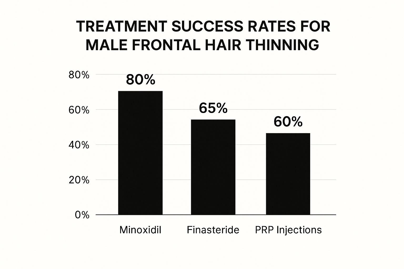 Infographic about frontal hair thinning male