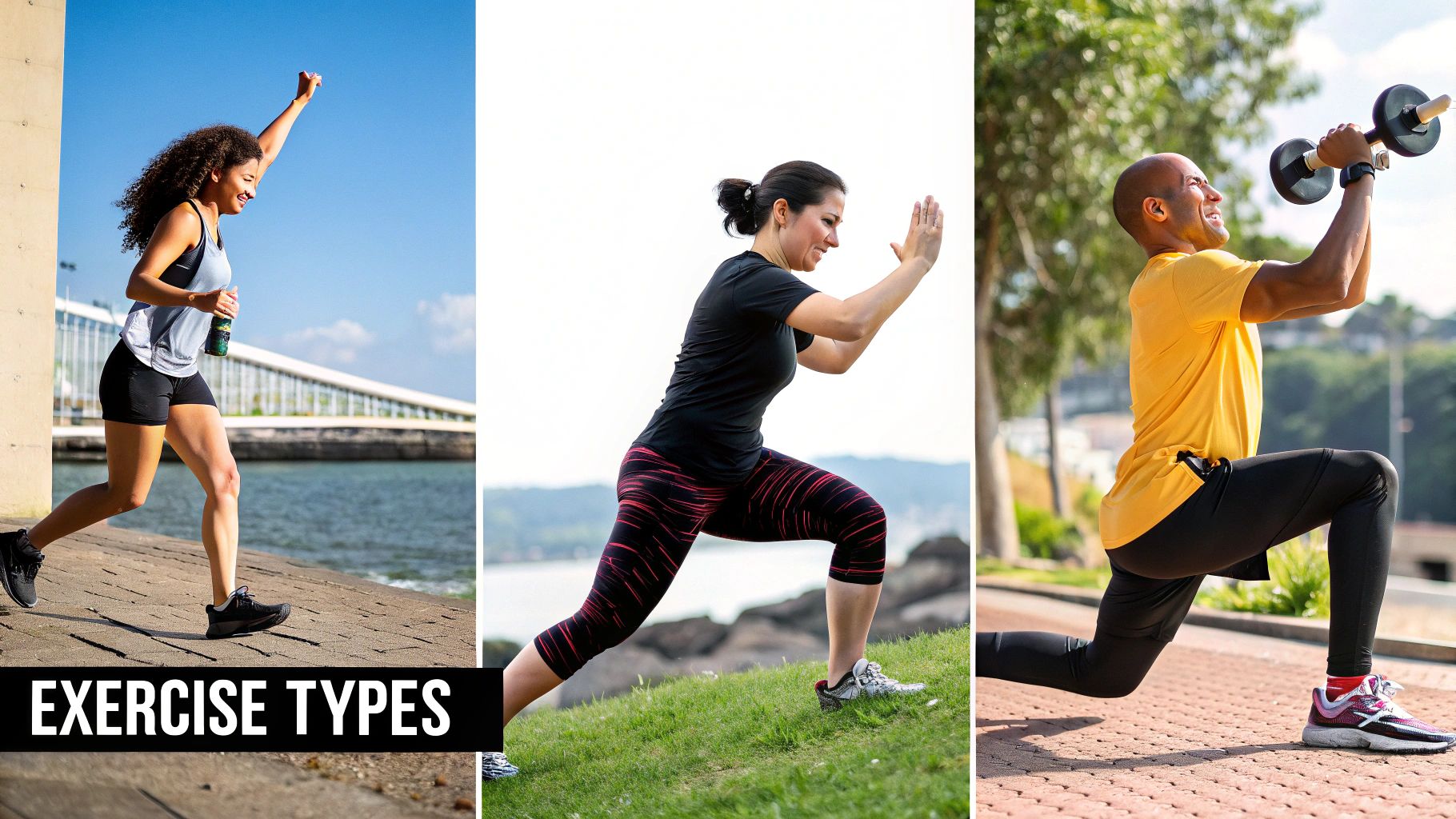 Hormonal charts and diagrams overlaid on an image of a person exercising