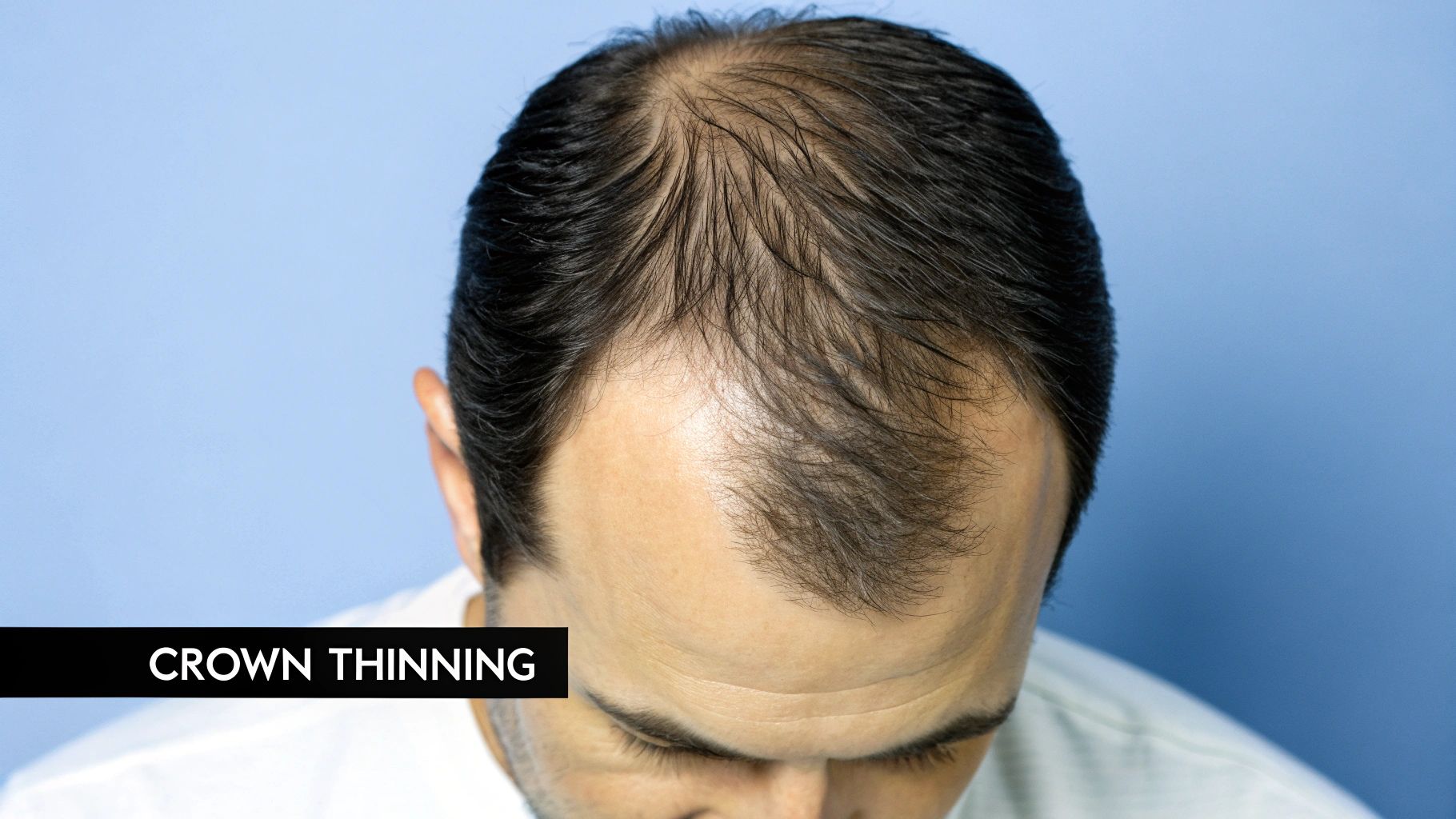 Crown Thinning (Vertex Baldness)