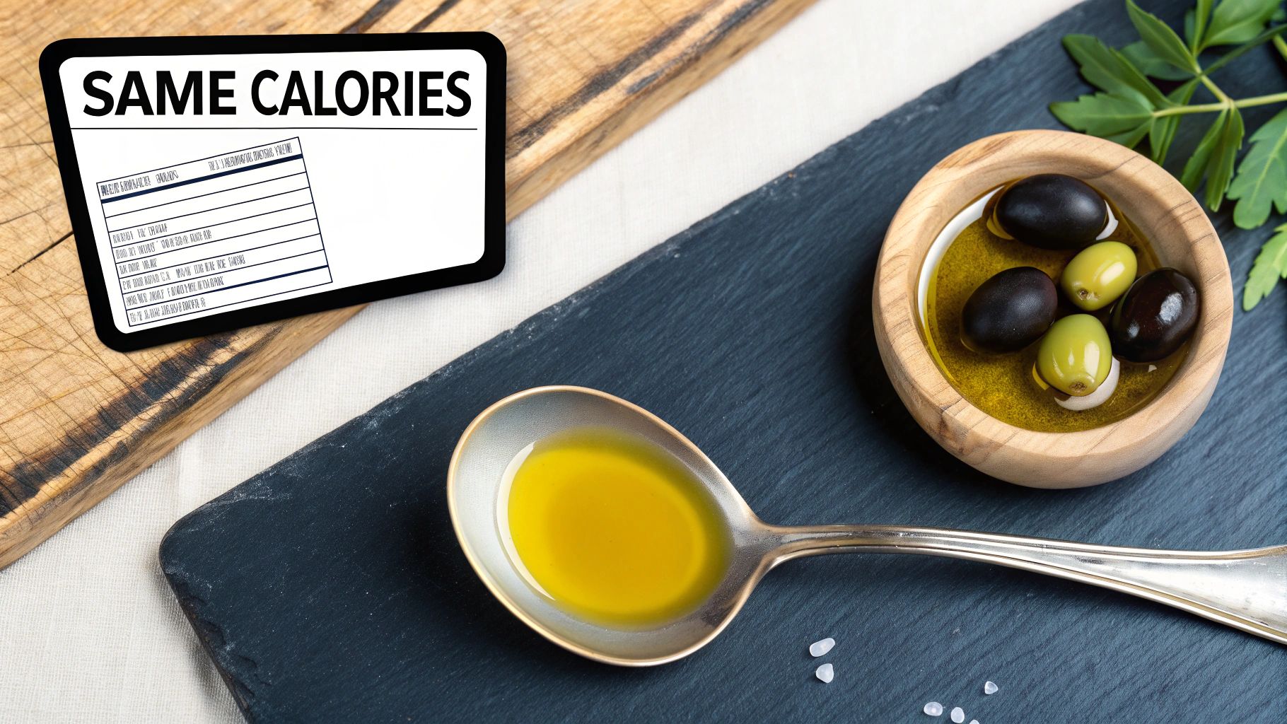 Light Olive Oil is Lower in Calories and Fat