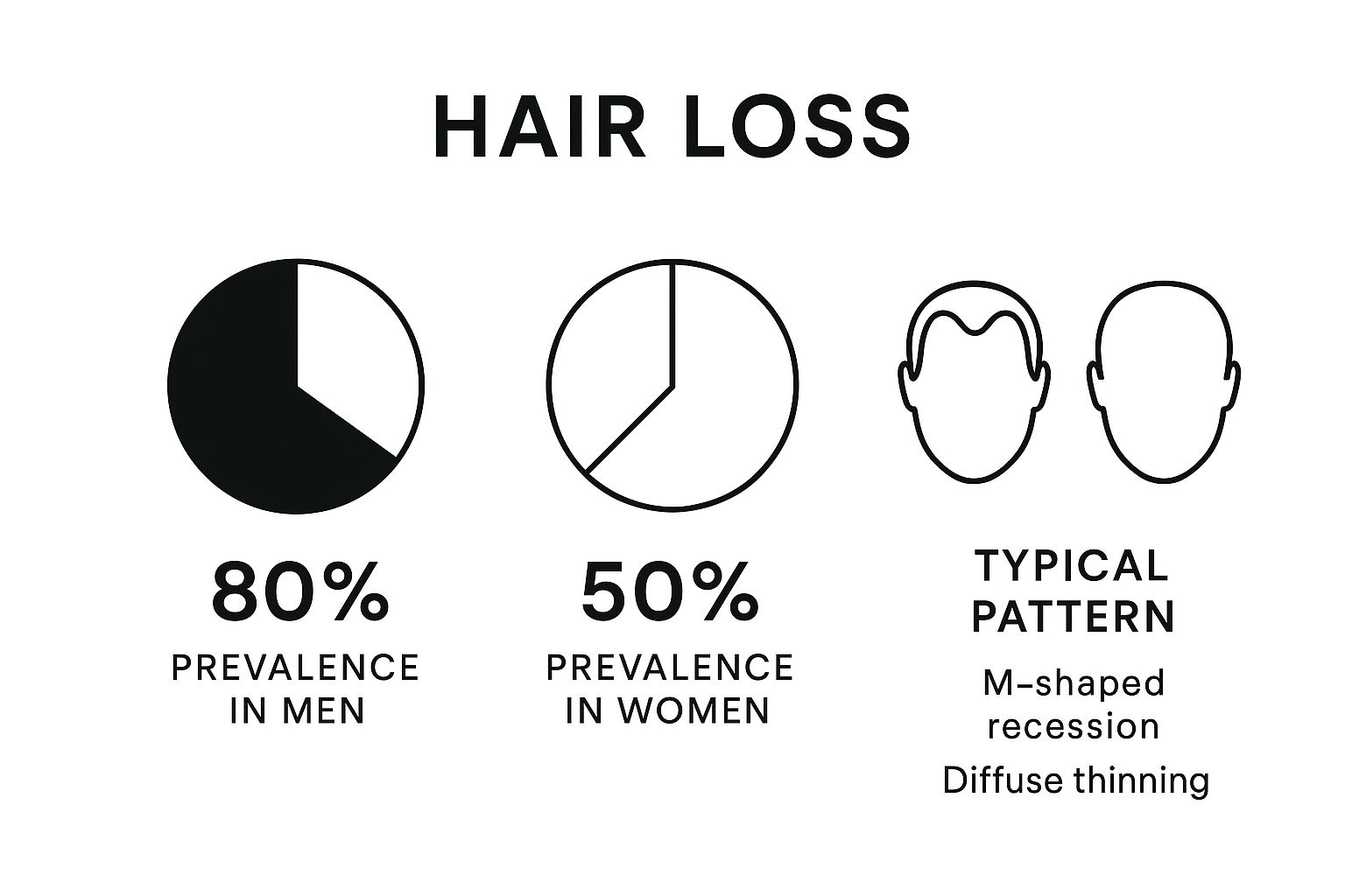 Infographic about what is androgenic alopecia