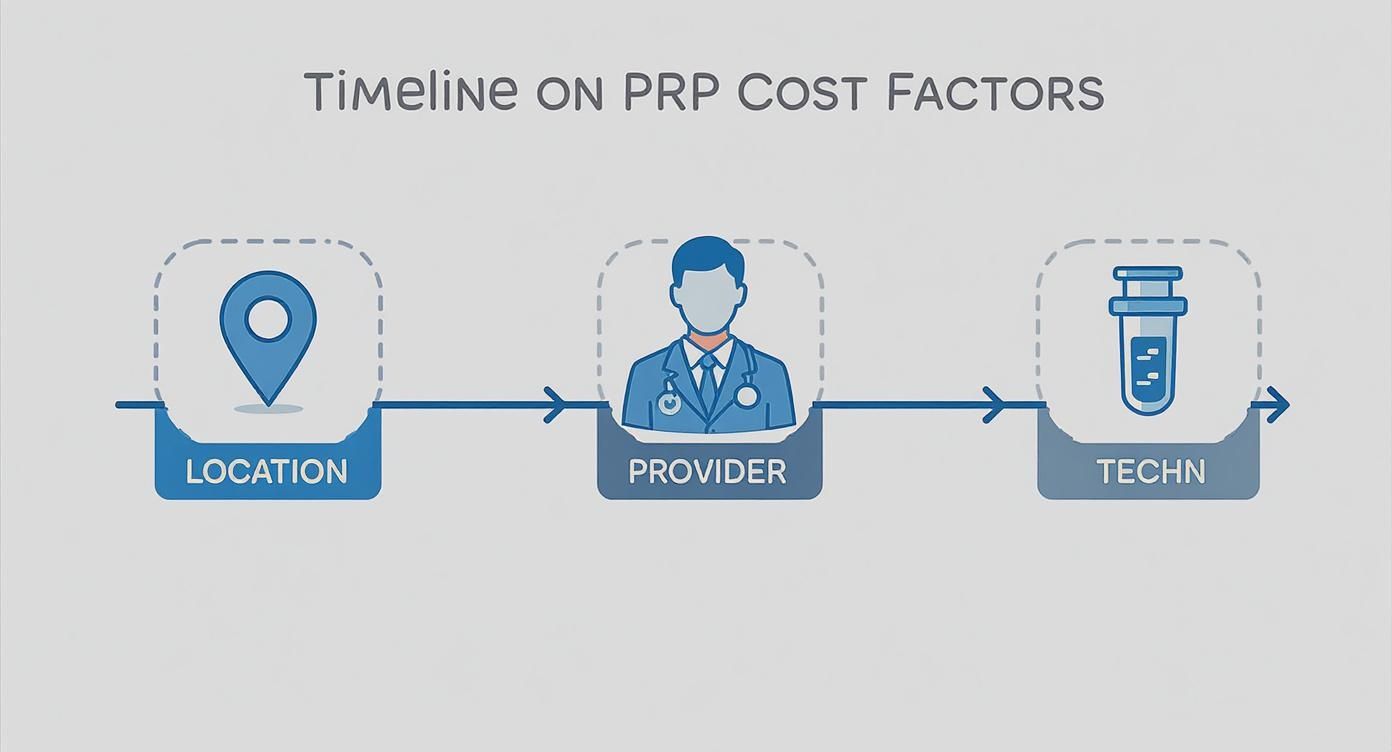 Infographic about prp injections for hair loss cost