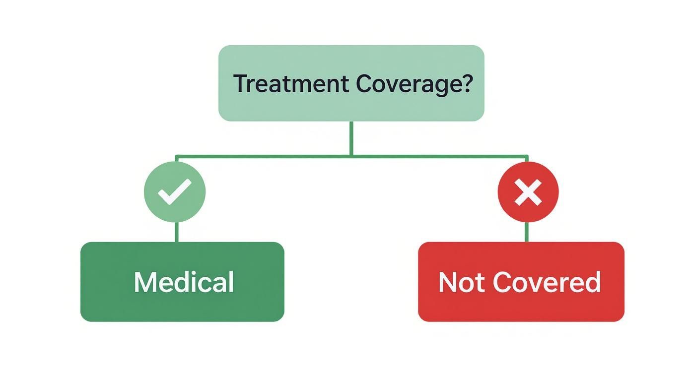 Infographic about does insurance cover hair loss treatment