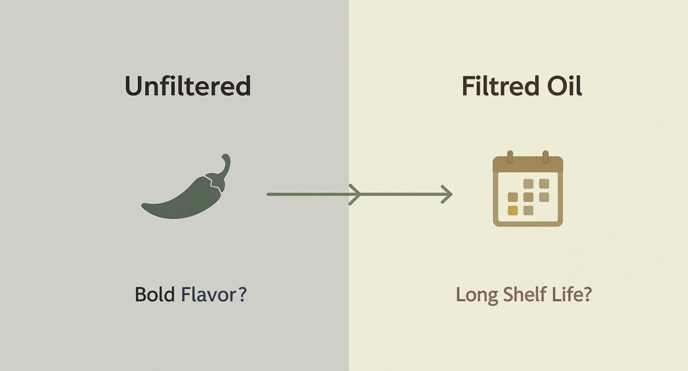 Infographic about is unfiltered olive oil better