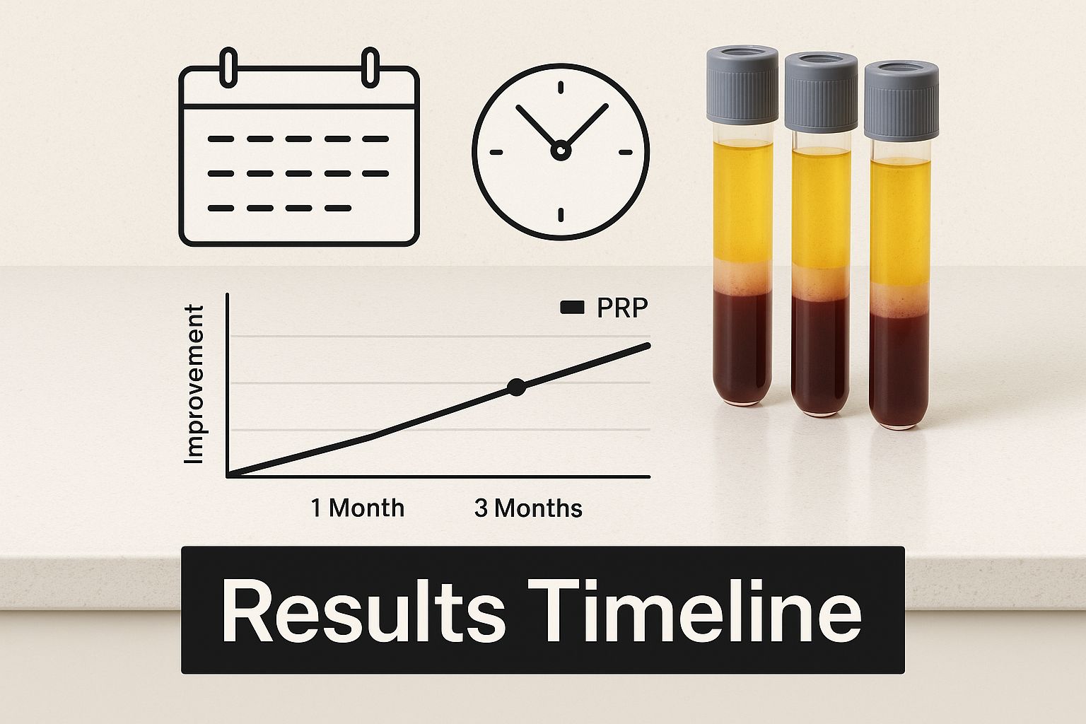 Infographic about how long does prp hair treatment last
