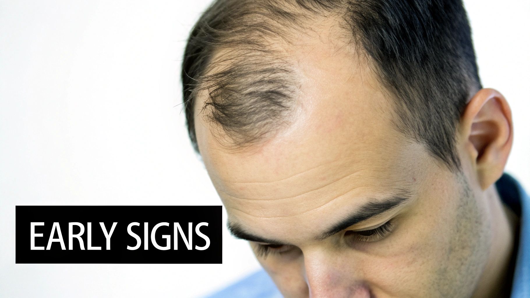 A scientific illustration showing how hormones affect hair follicles