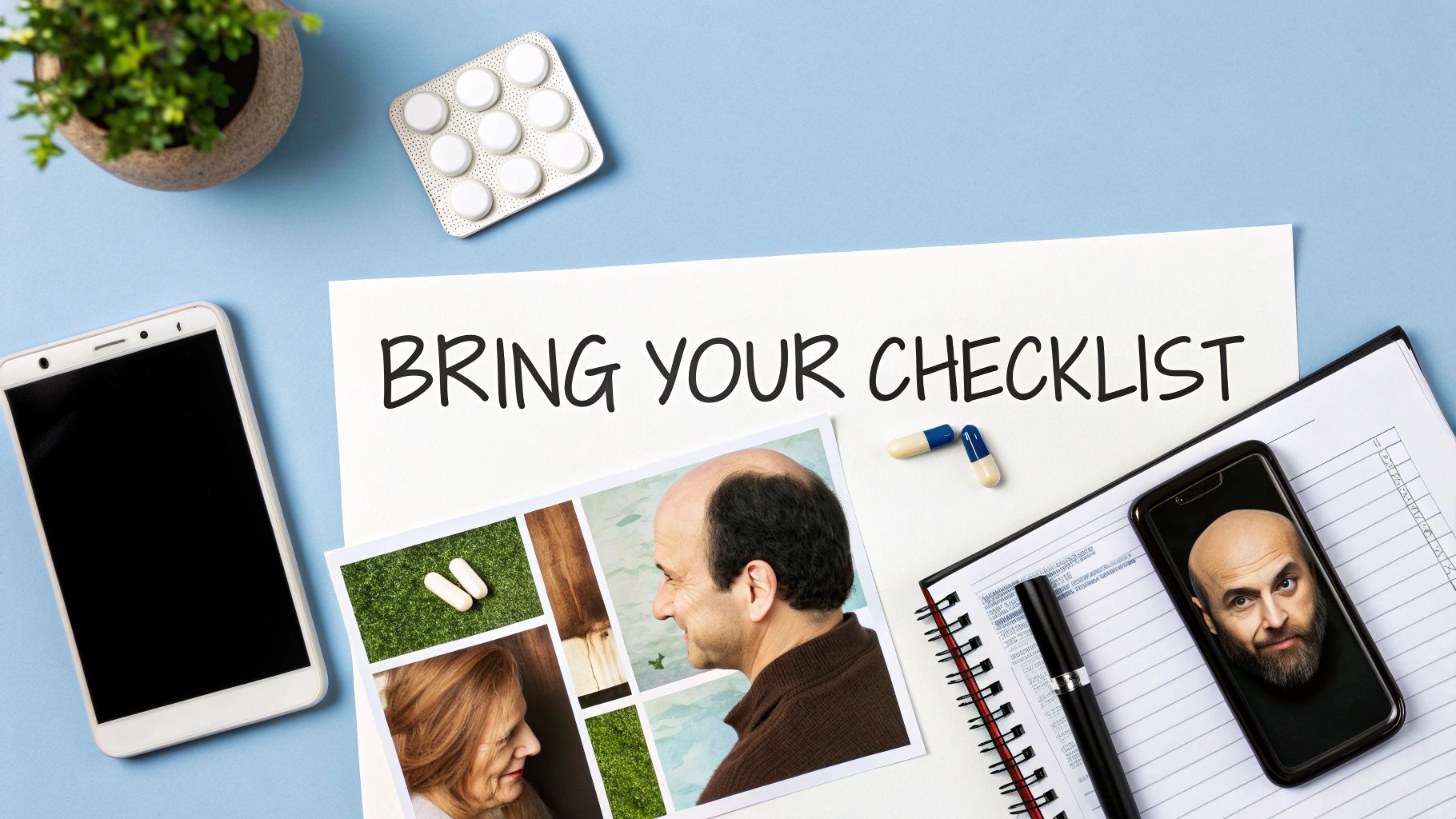 A medical professional preparing a treatment for a patient's scalp.
