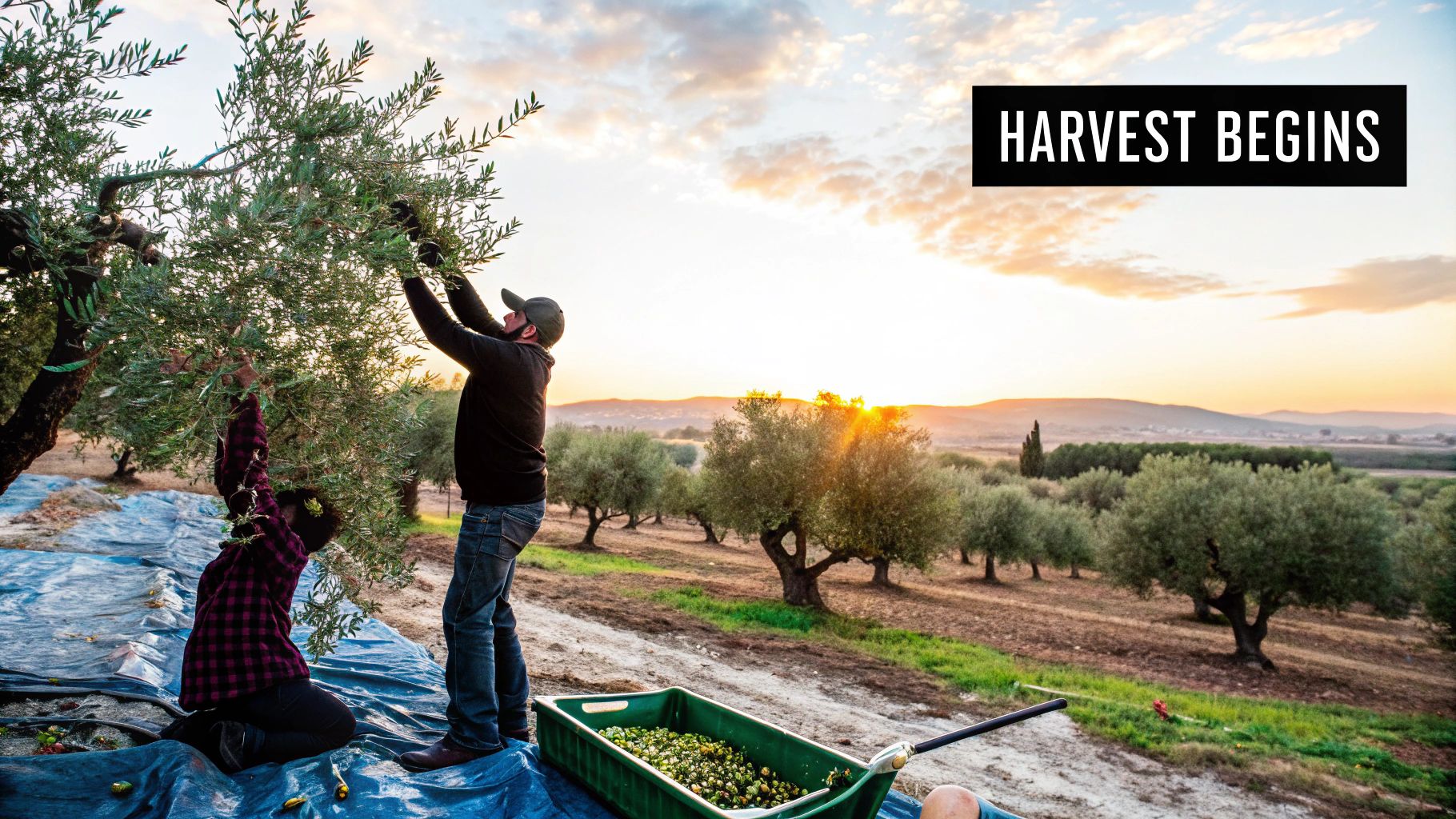 Olive harvesting