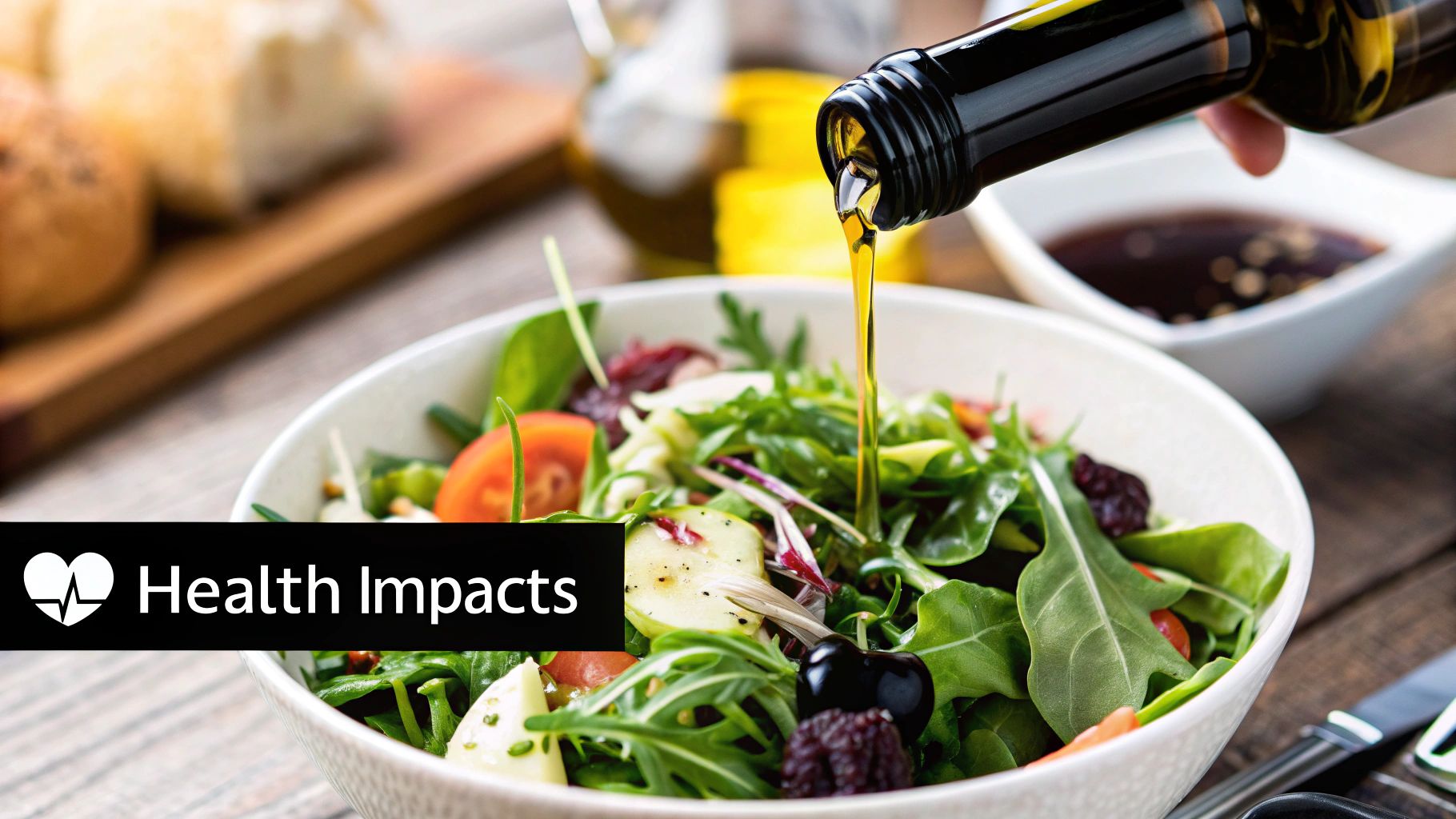 Olive oil being poured