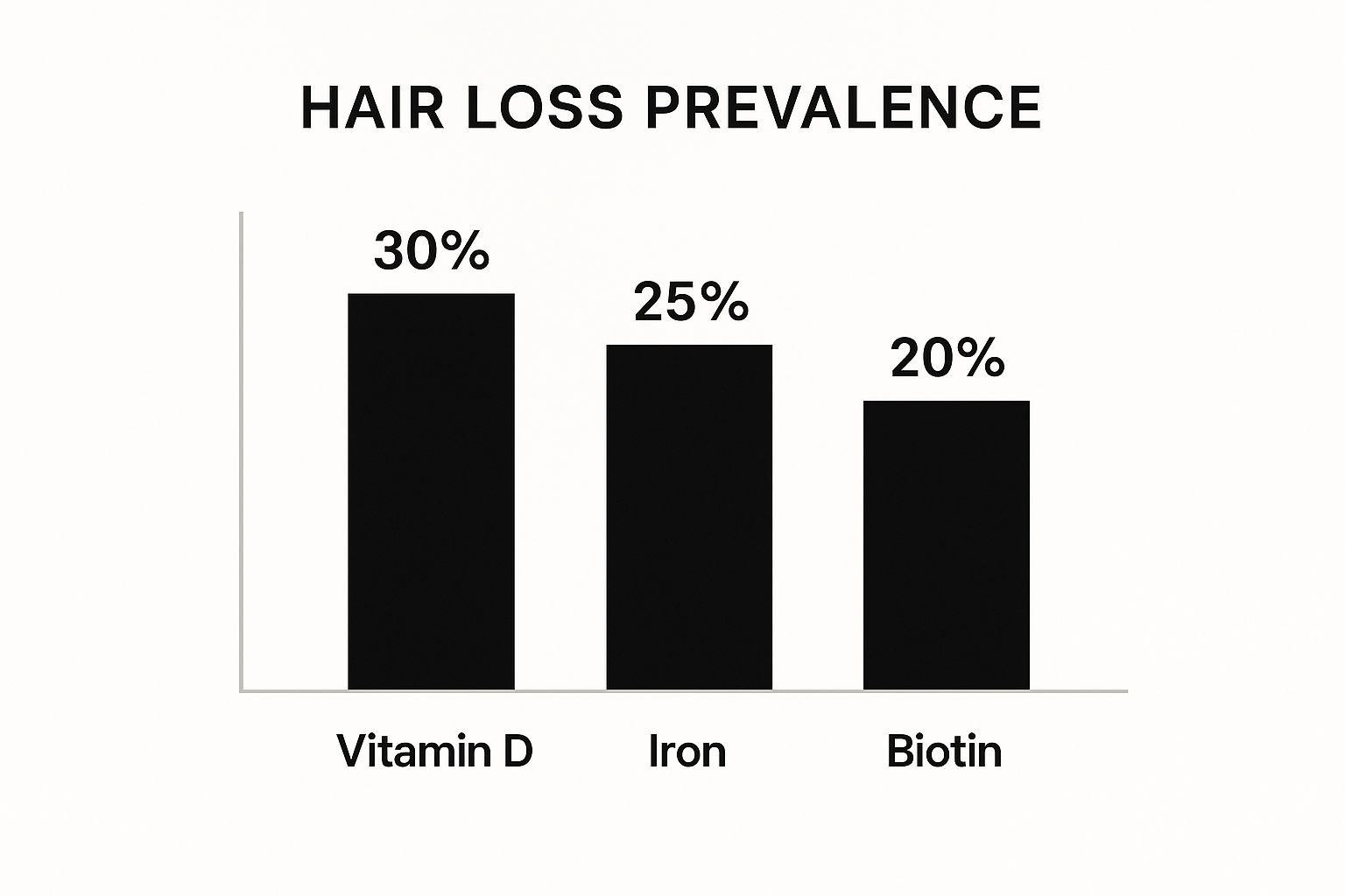 Infographic about can vitamin deficiency cause hair loss